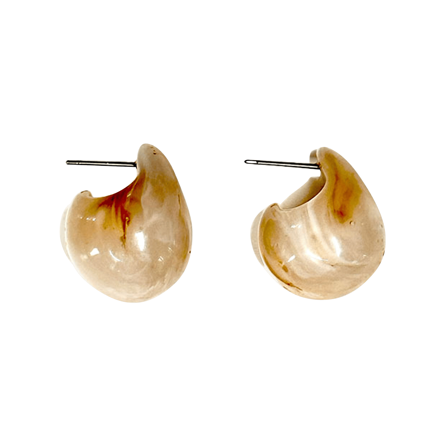 Boucles d'oreilles goutte FEEKA Marron