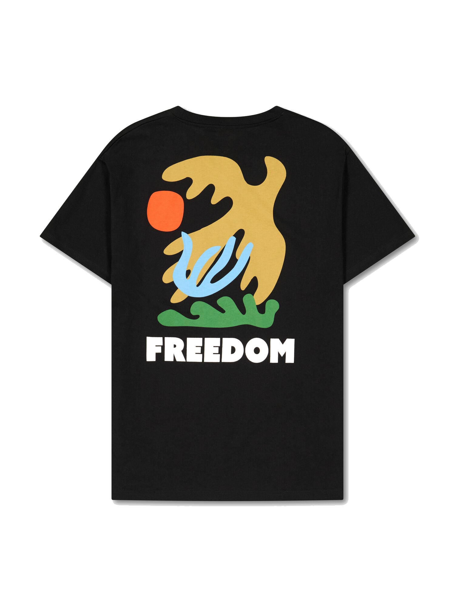 Printed round-neck T-shirt LE TEMPS DES CERISES Black
