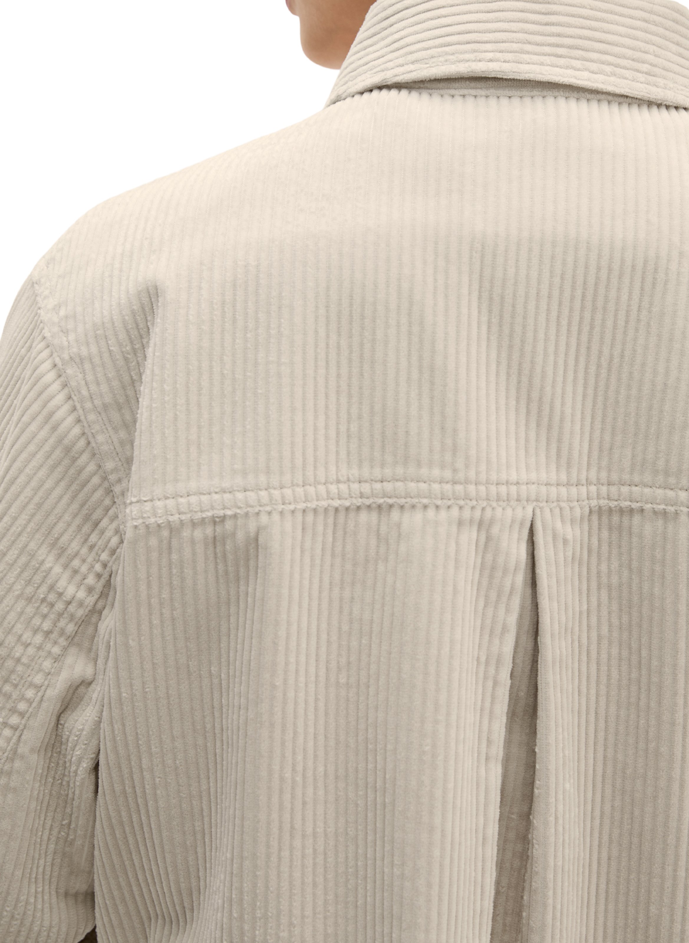 Veste droite côtelée en coton MARC O'POLO Beige