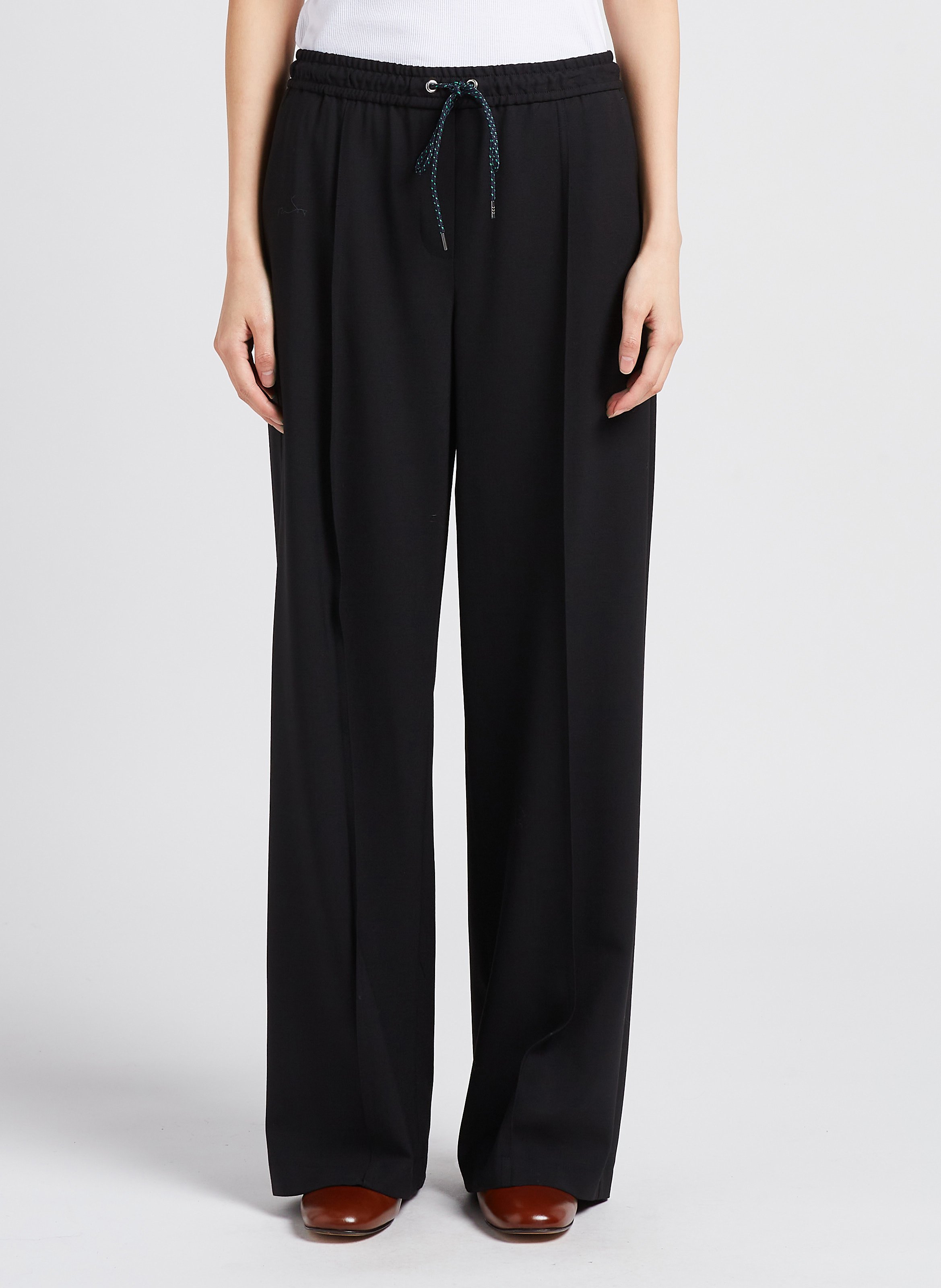 Wide-leg wool pants PAUL SMITH Black