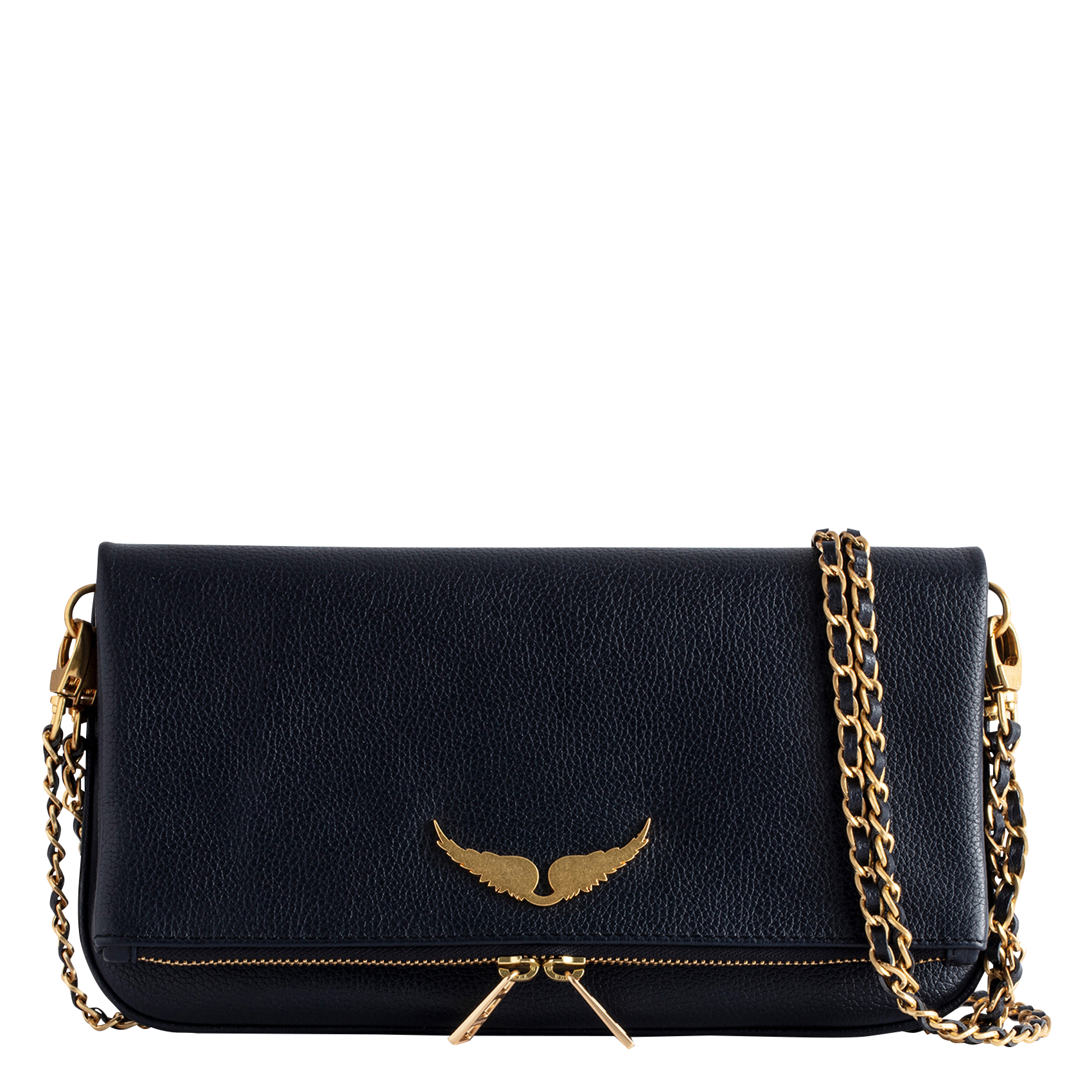Pochette in pelle con catene in metallo ZADIG&VOLTAIRE