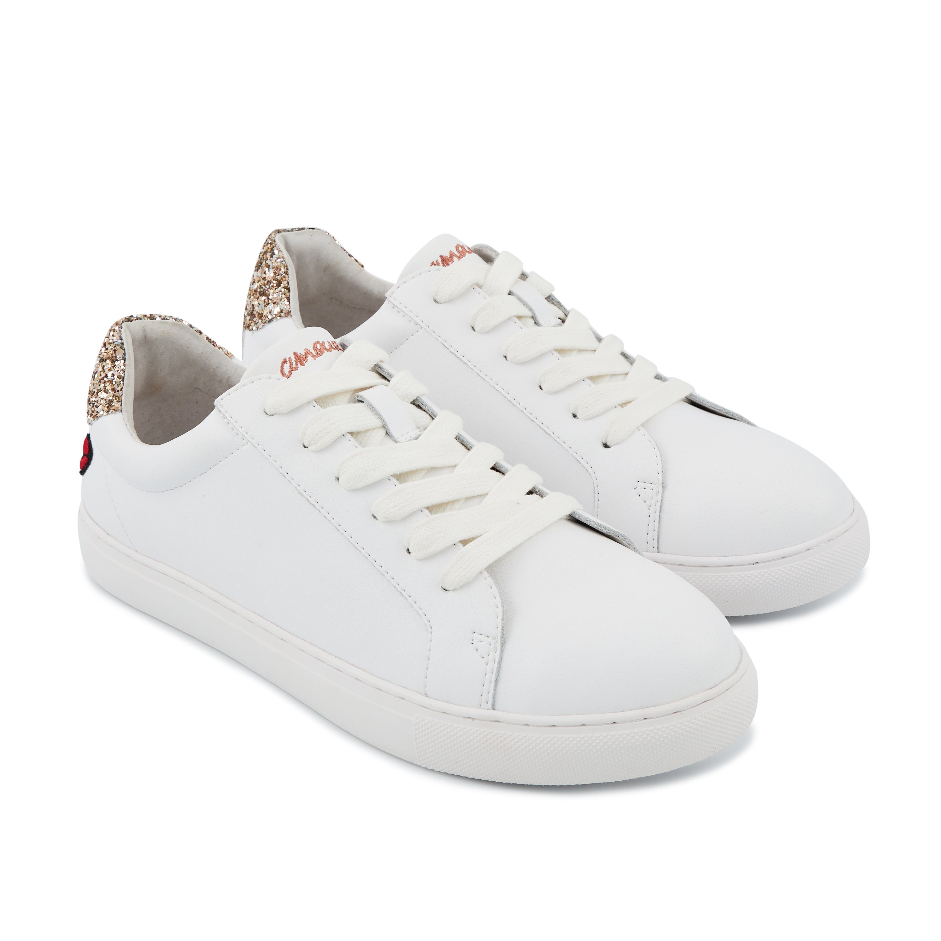 Leather sneakers BONS BAISERS PARIS White