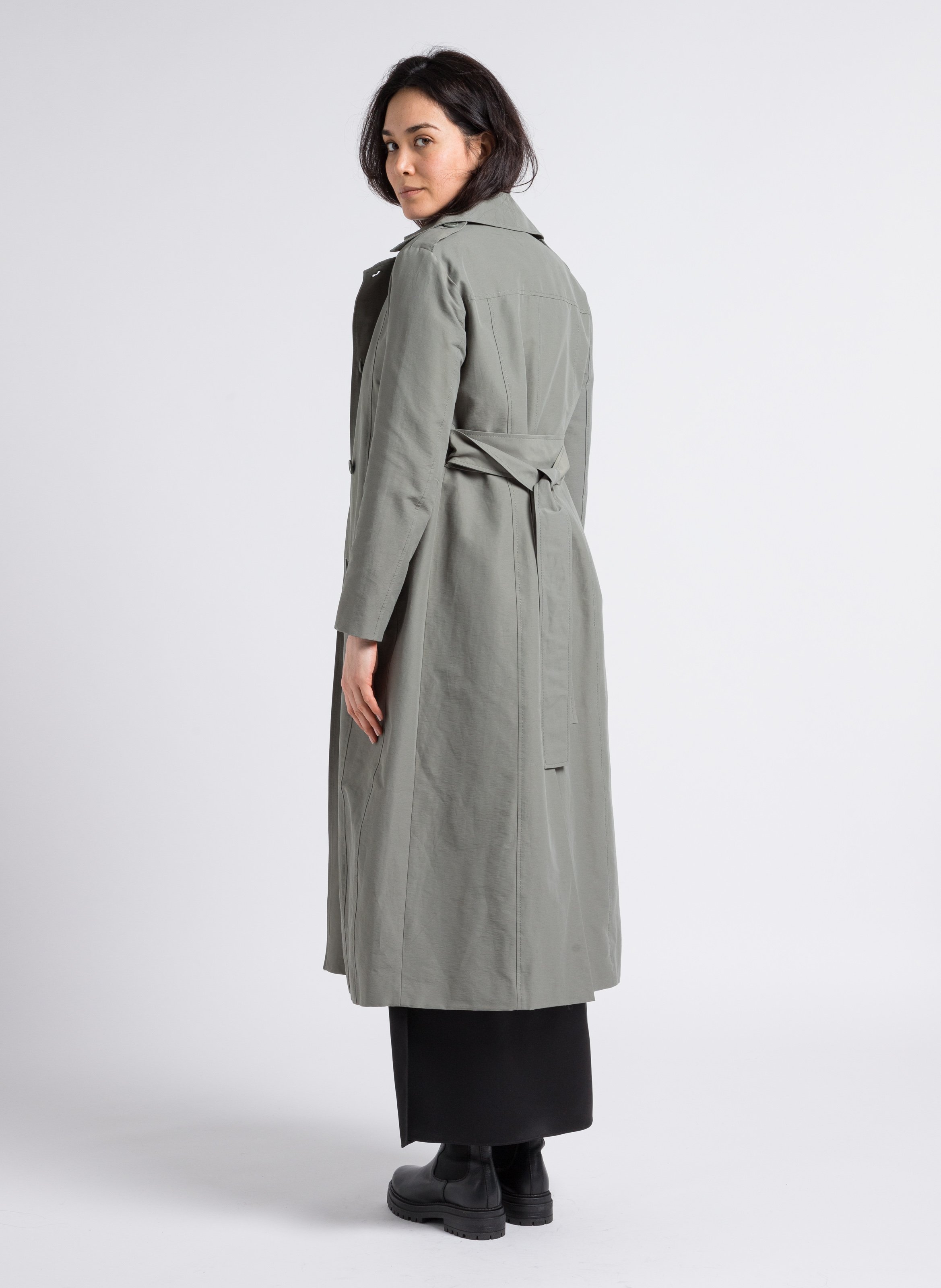 Jupe longue satinée fendue  MAX&amp;Co. Noir