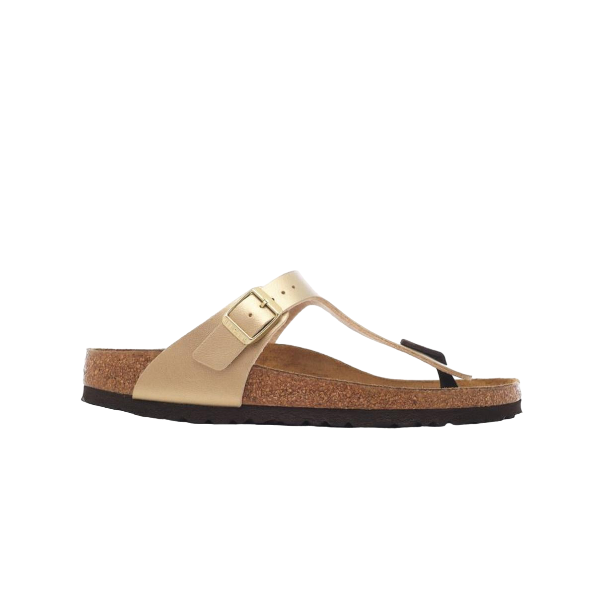 Faux leather sandals BIRKENSTOCK Golden
