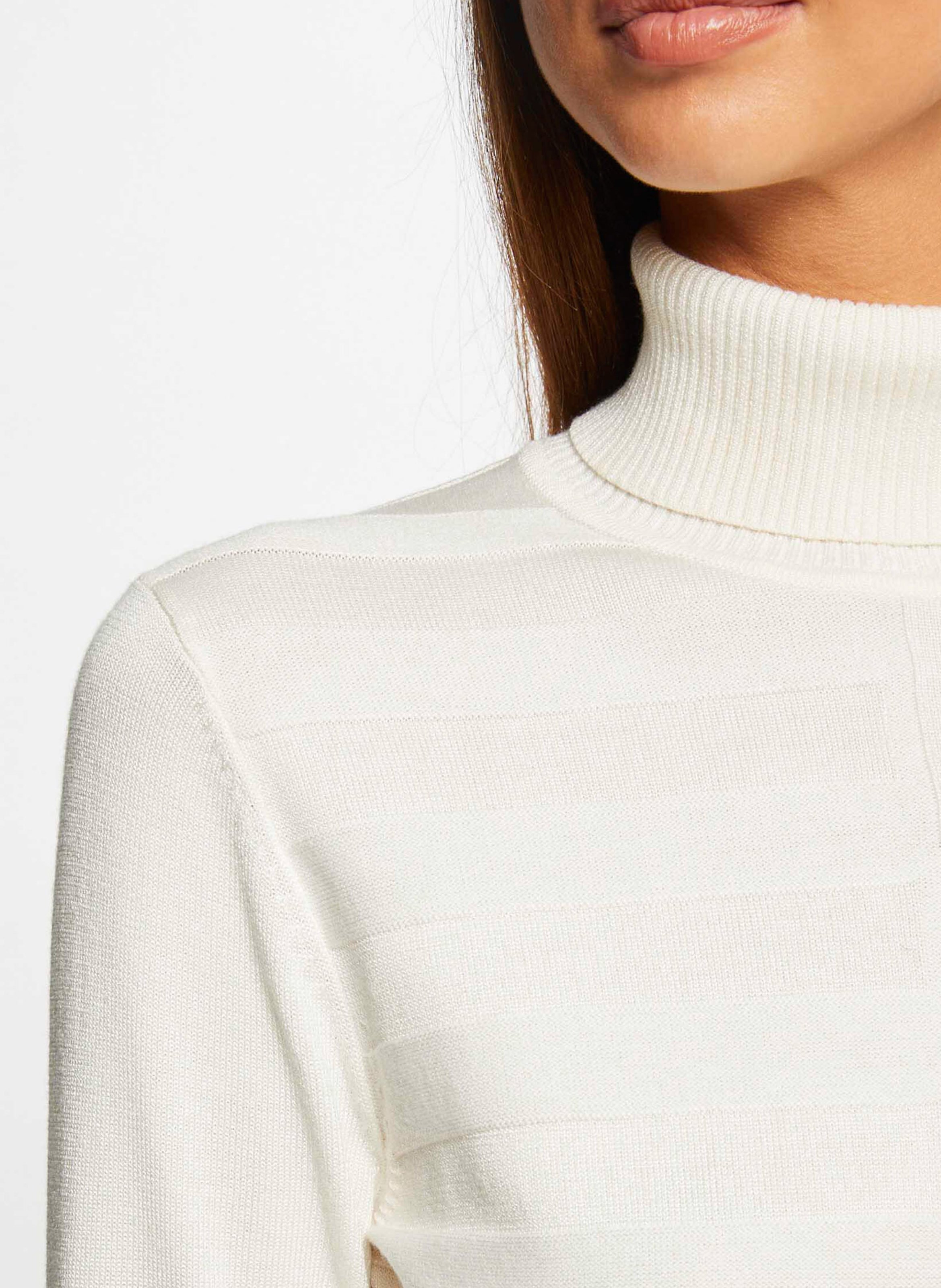 Pull col roulé MORGAN Beige