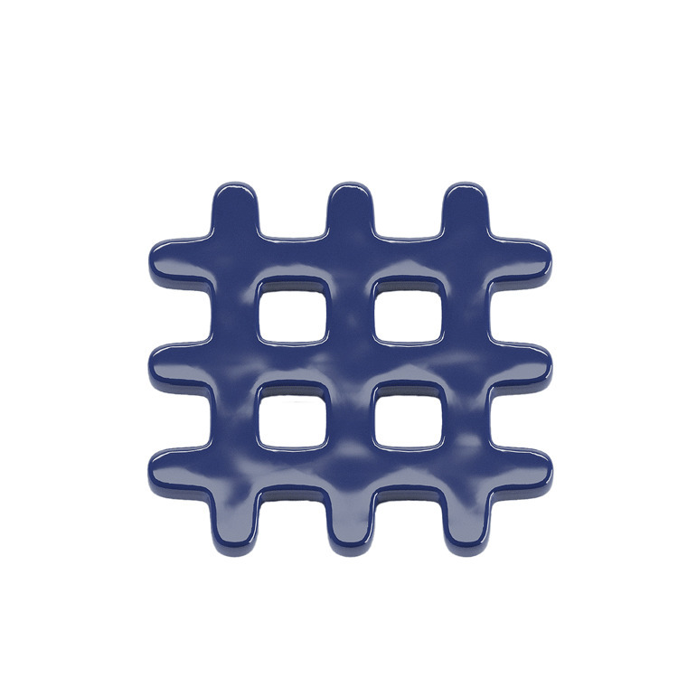 Set of 4 coasters, square woven ceramic POTIRON PARIS