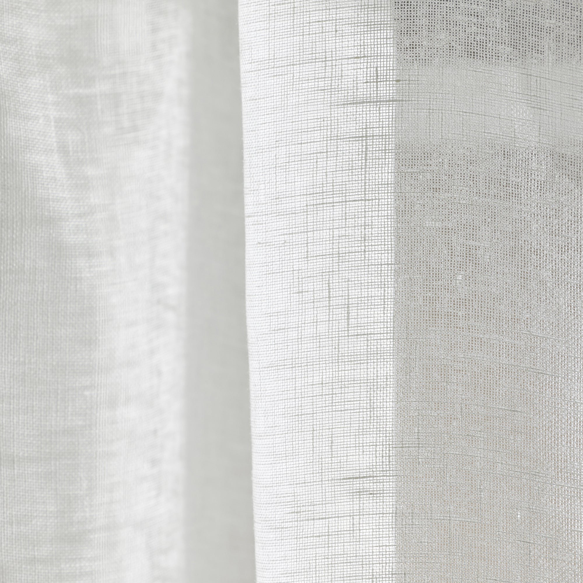 Voile curtain panel MADURA White