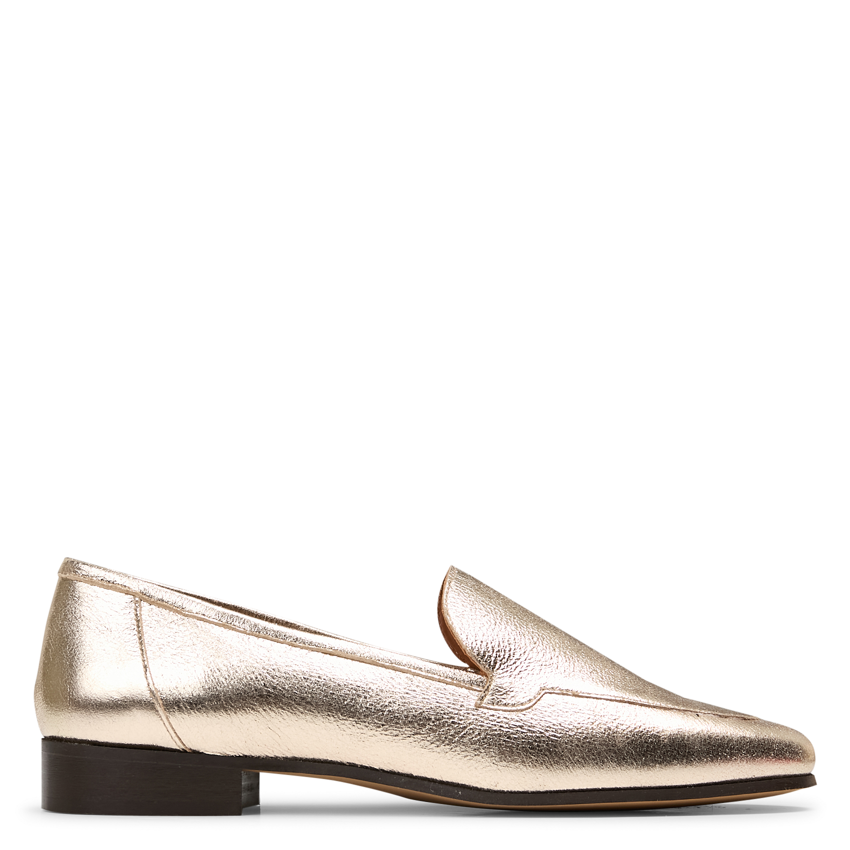 Mokassins aus metallischem Leder MAISON TOUFET Golden