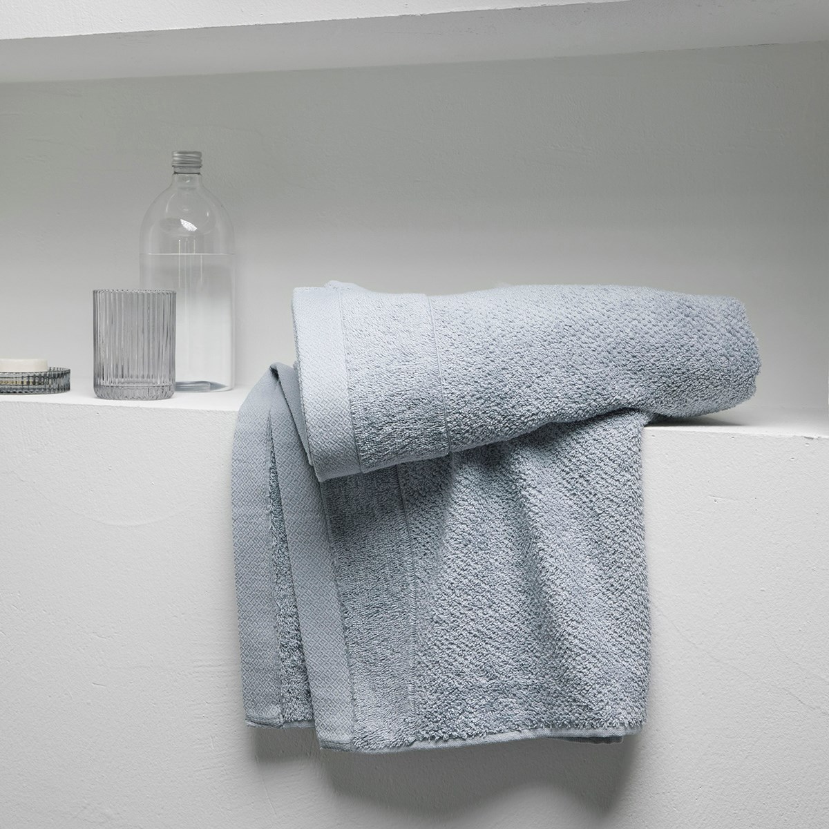 Plain cotton bath towel TODAY LINGE DE MAISON Grey