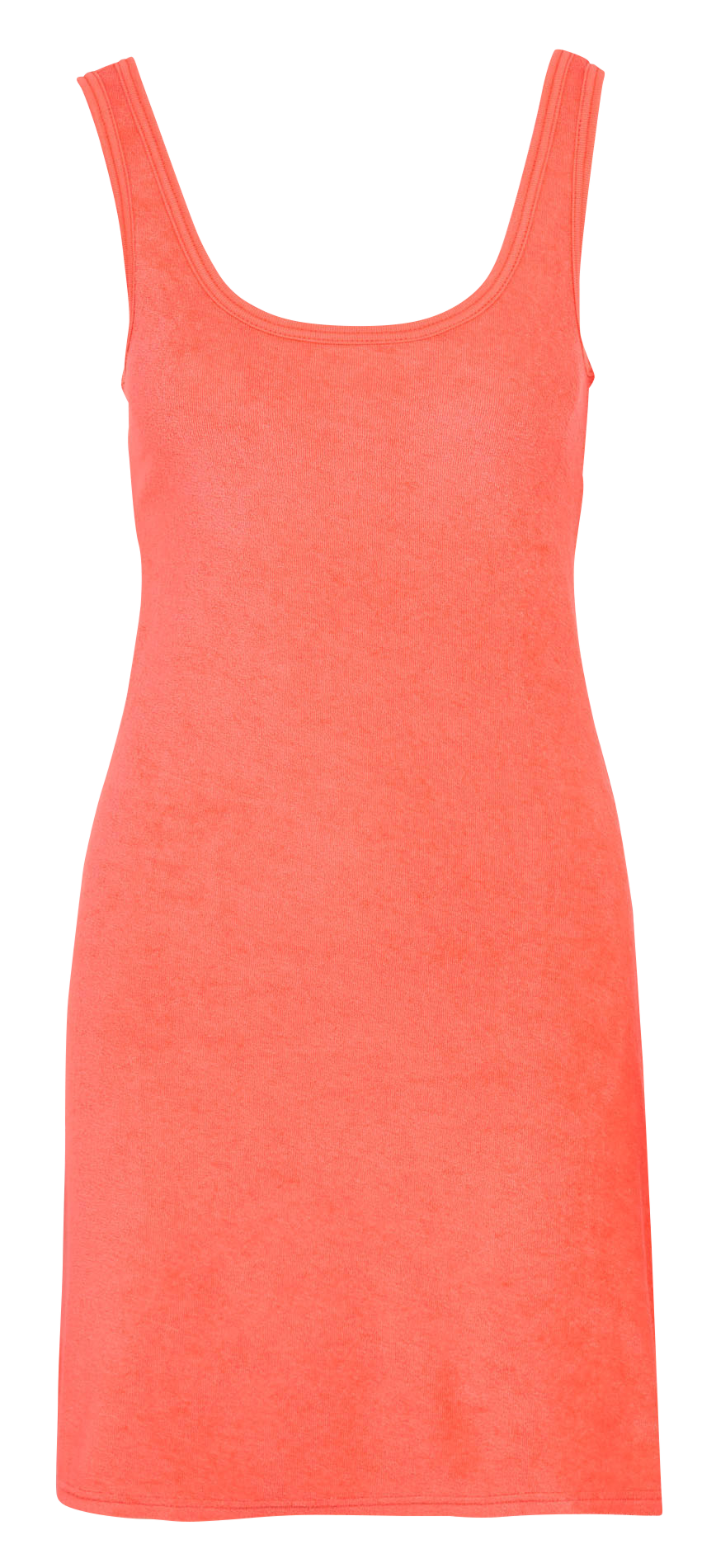 Gerades Strandkleid aus Baumwollfrottee BANANA MOON Orange