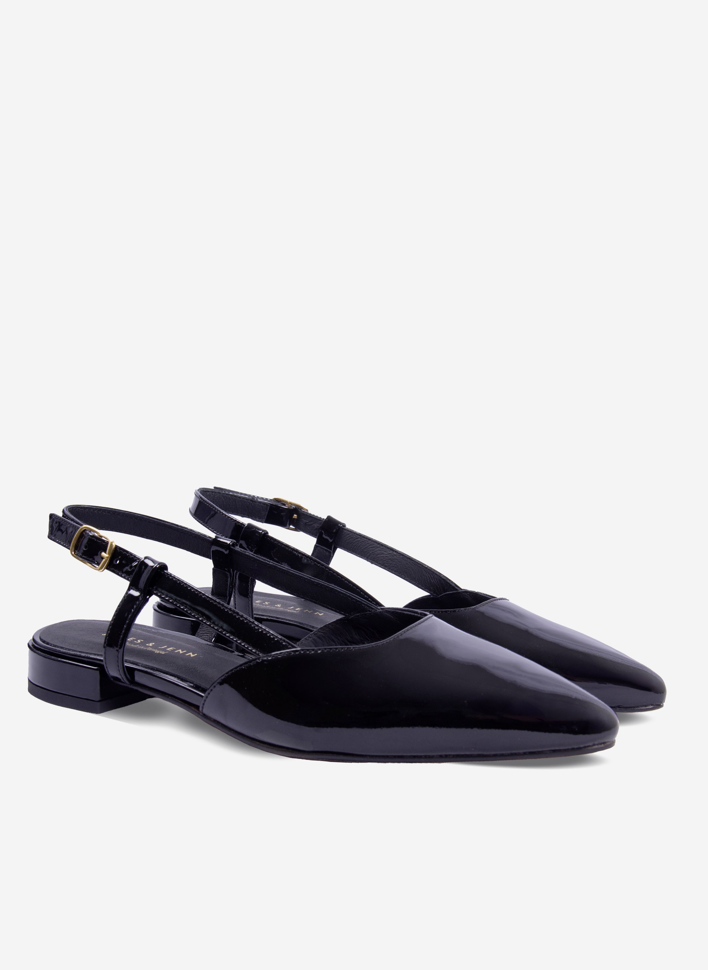 Slingback Elise patent leather JULES & JENN Black