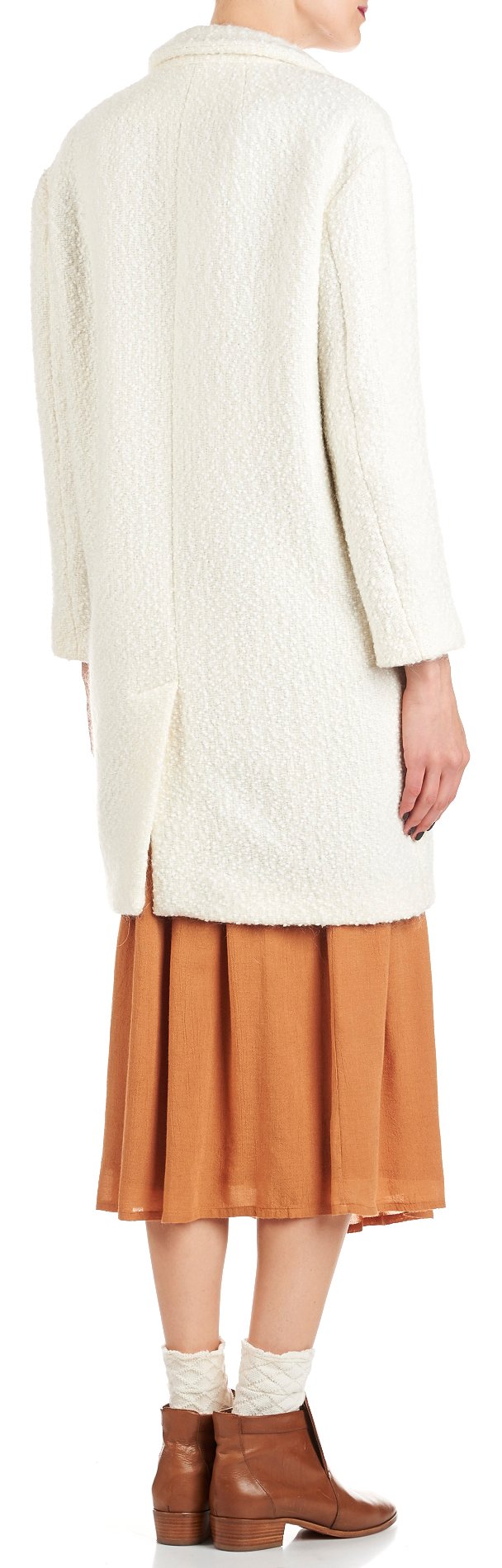 Wool coat ATTIC AND BARN White