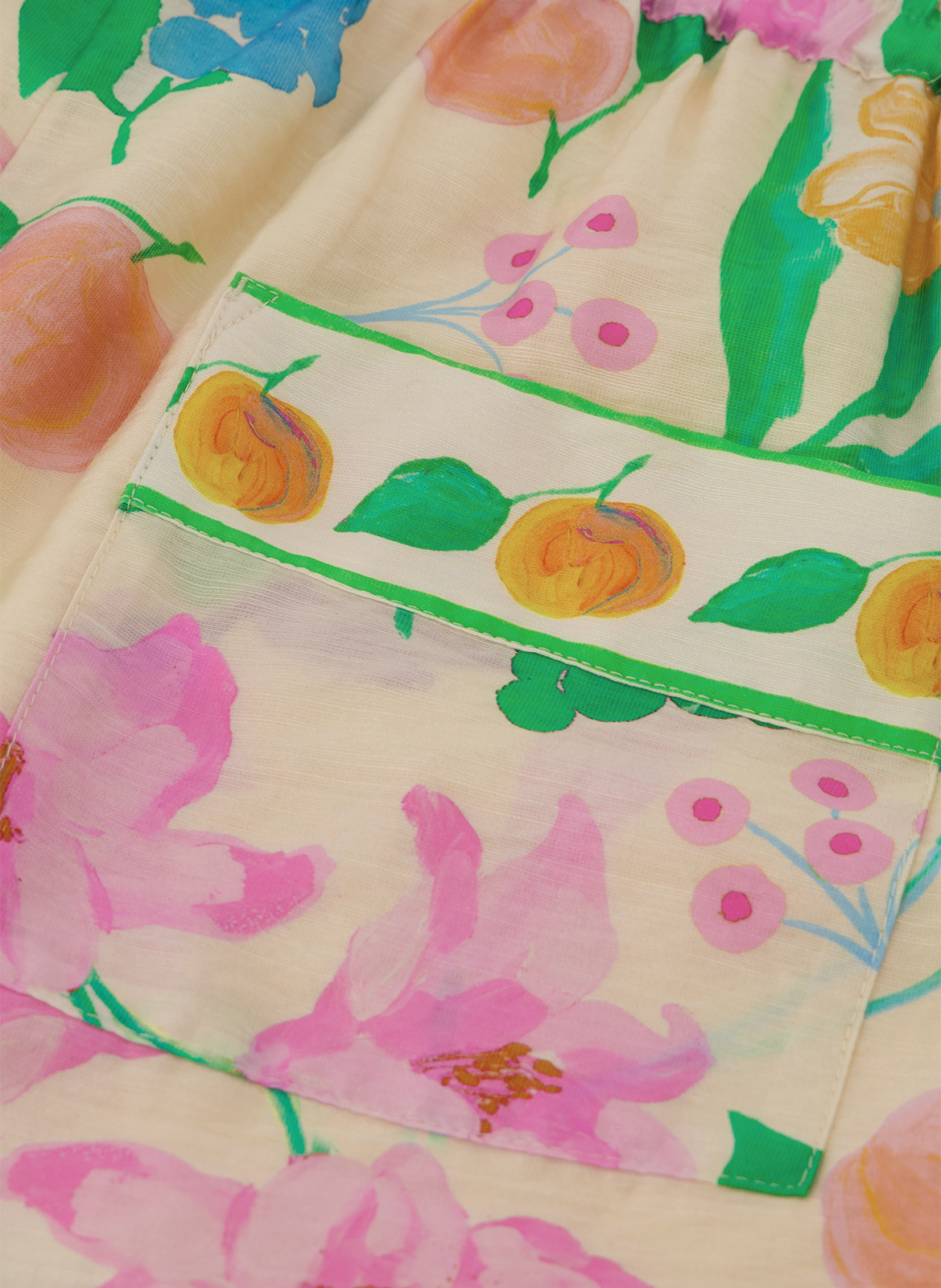 Short à imprimé floral FABIENNE CHAPOT Beige