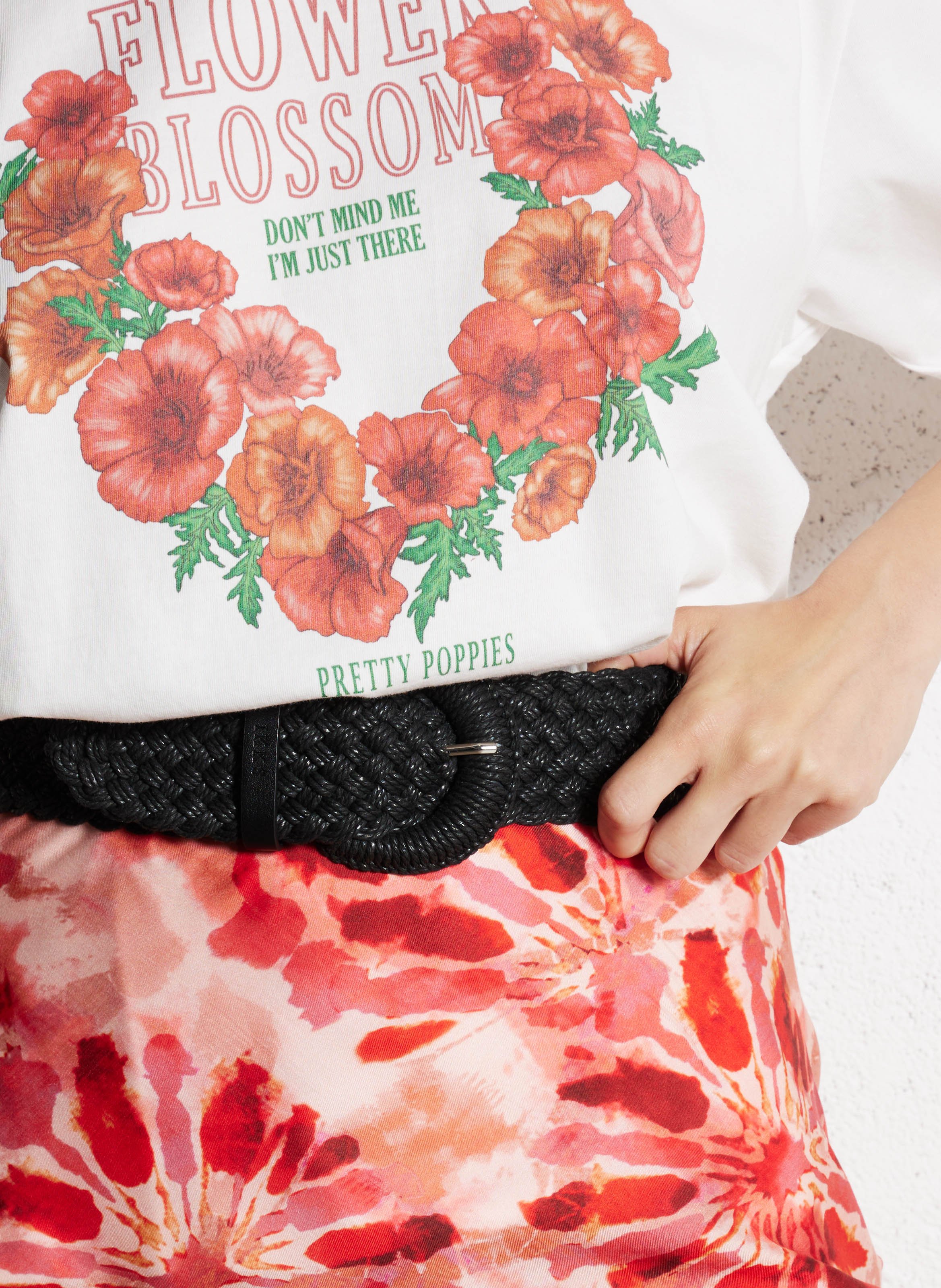 Braided belt IKKS Black