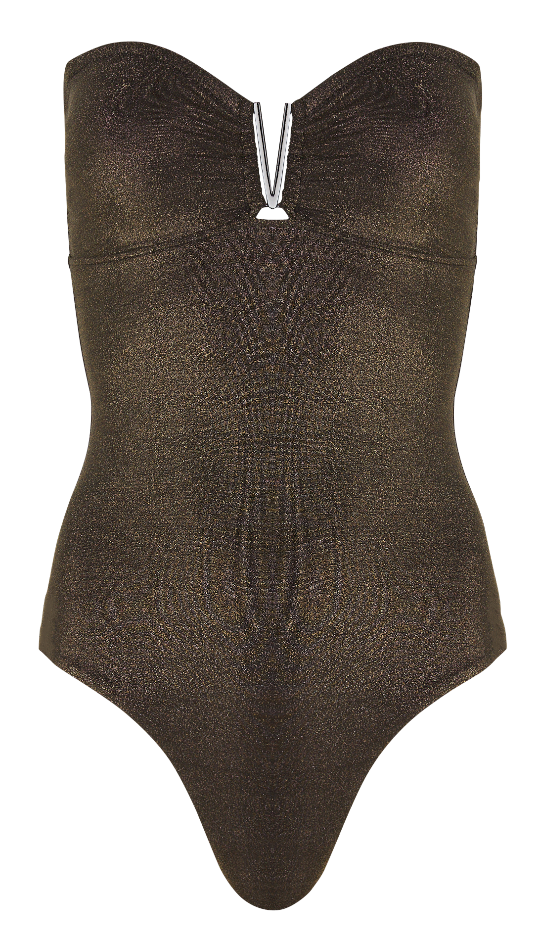 Badpak met iriserend effect BELIZA Zwart