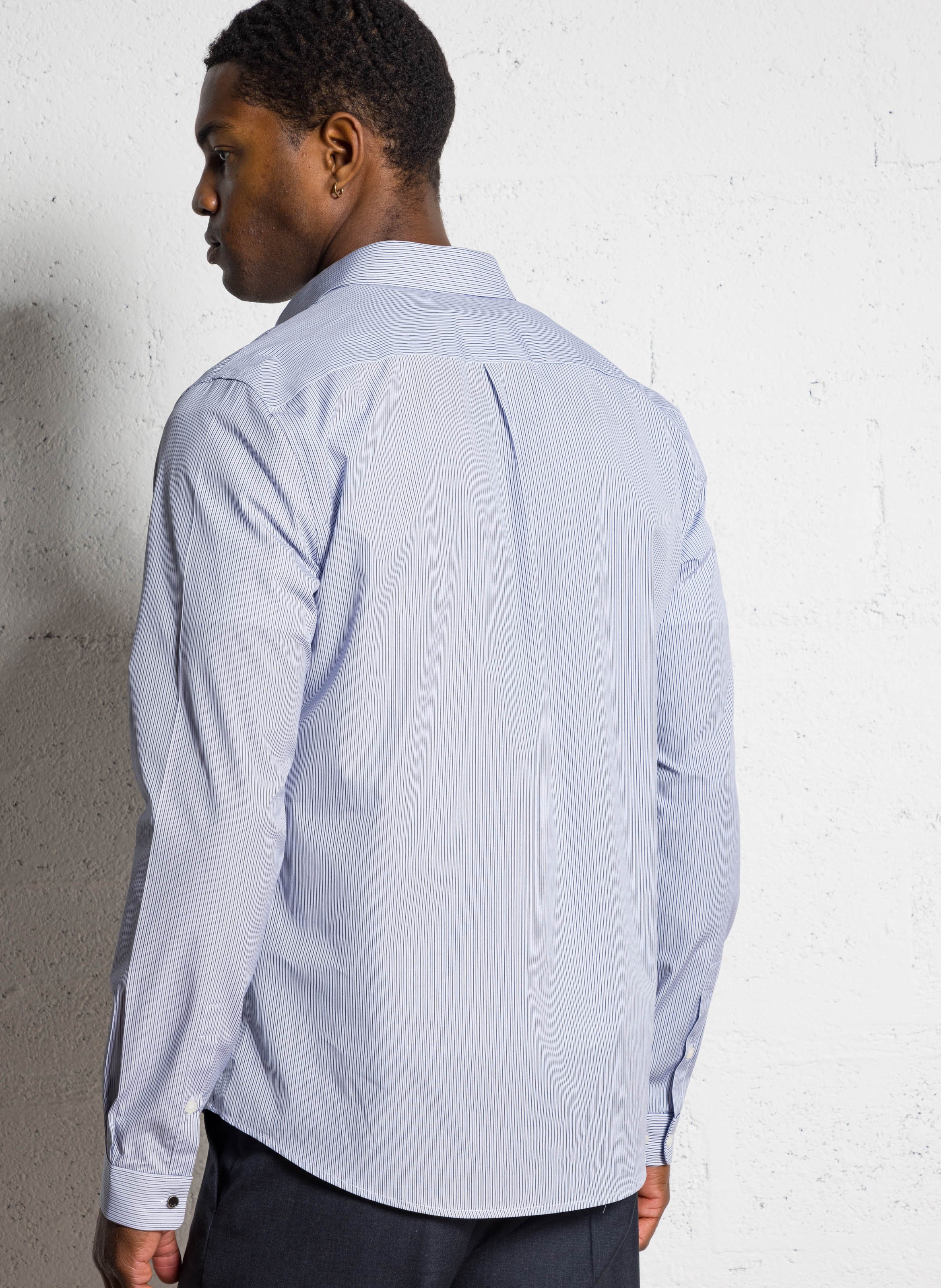 Baumwollbluse mit klassischem Kragen IKKS Blau