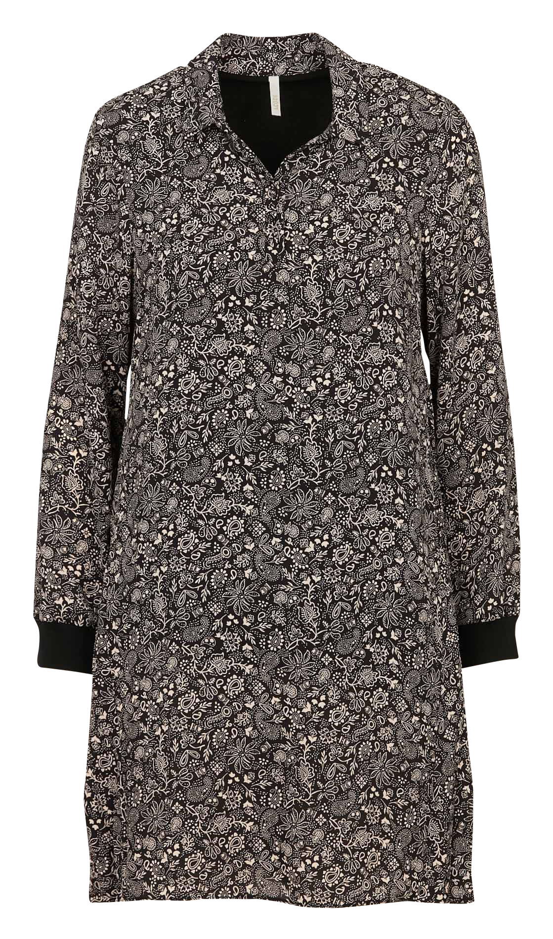 Printed dress I CODE Black