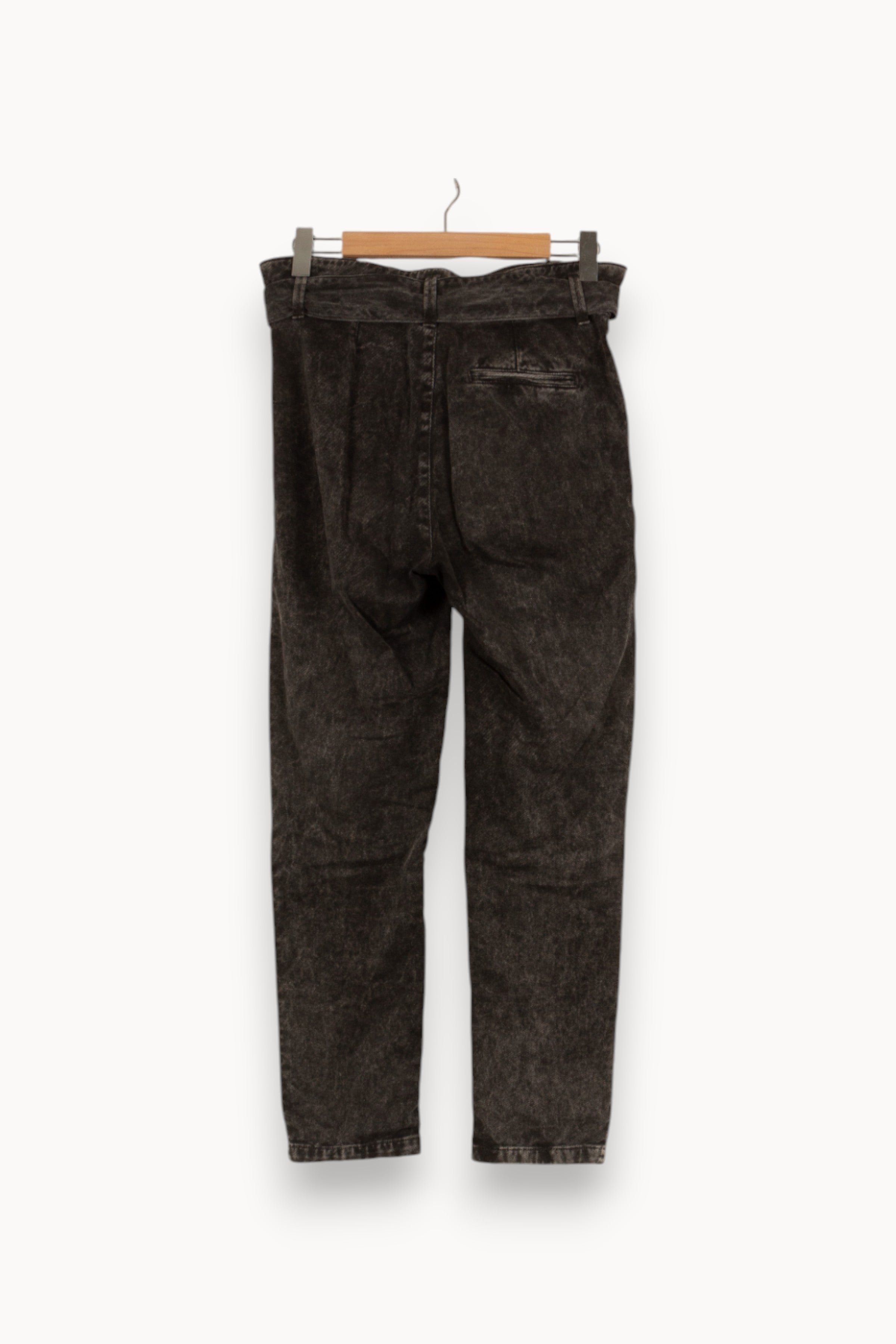 Cropped slim jeans with studs SEZANE - Seconde main Grey