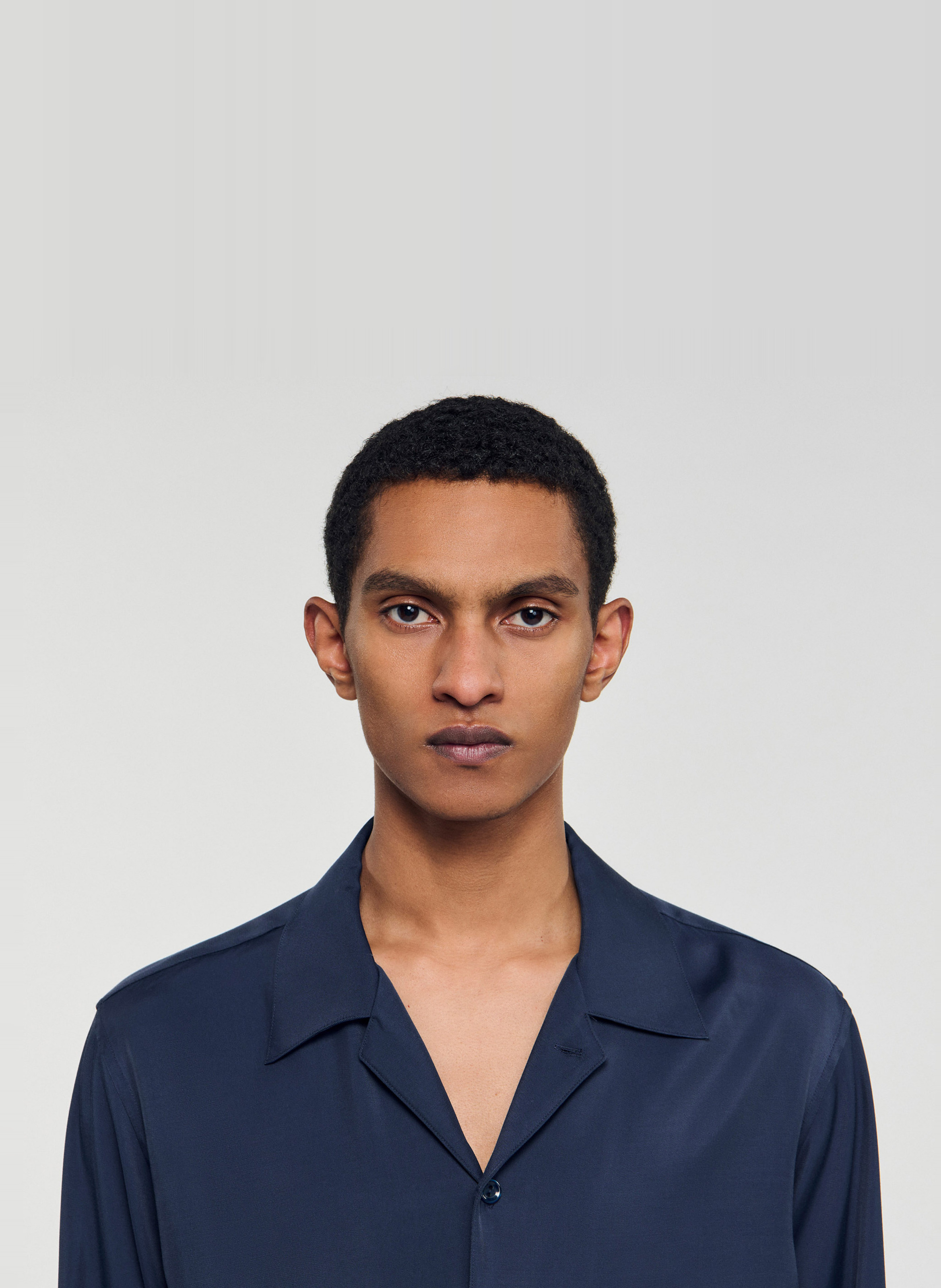 Chemise fluide regular-fit  SANDRO Bleu