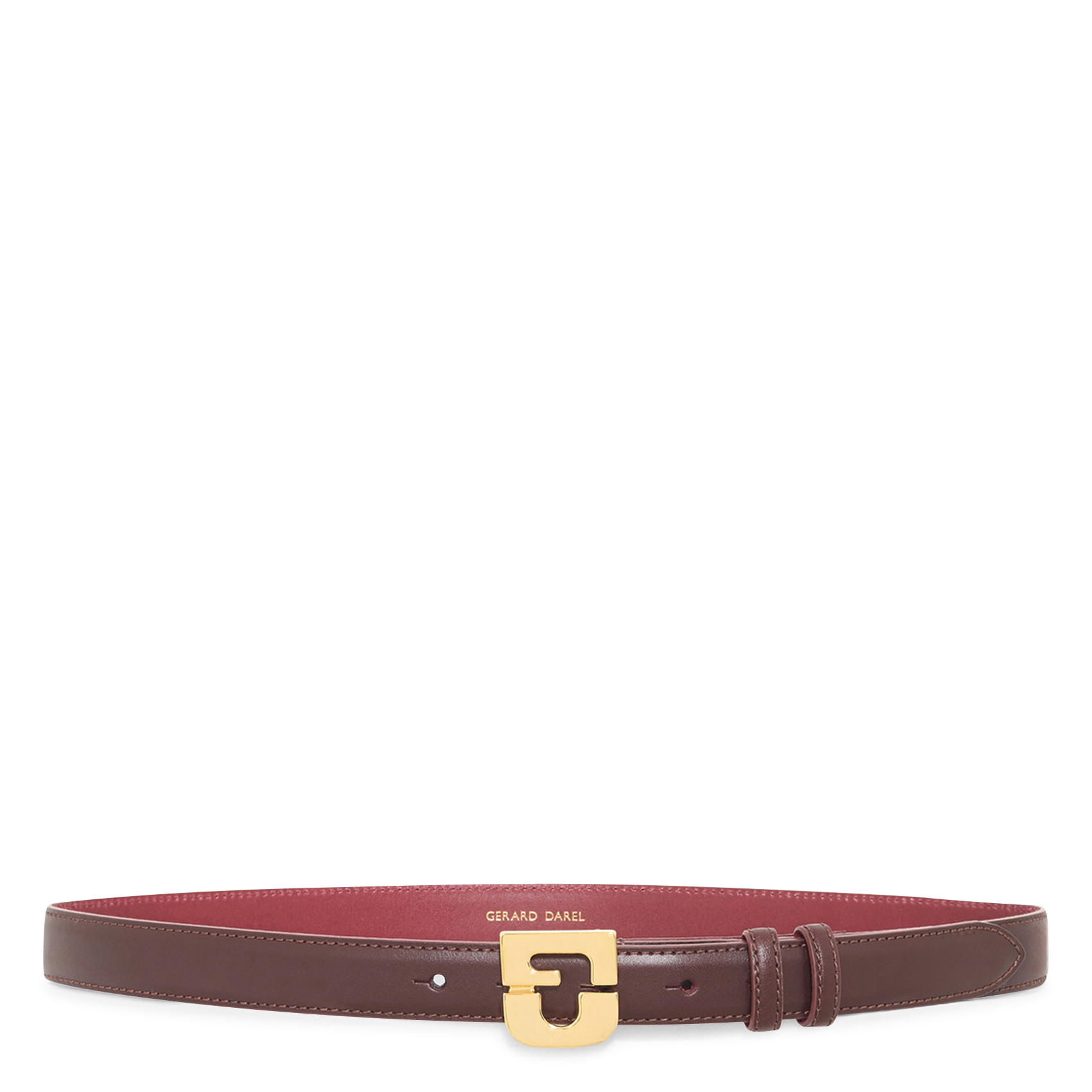 Cracked-effect belt GERARD DAREL Red