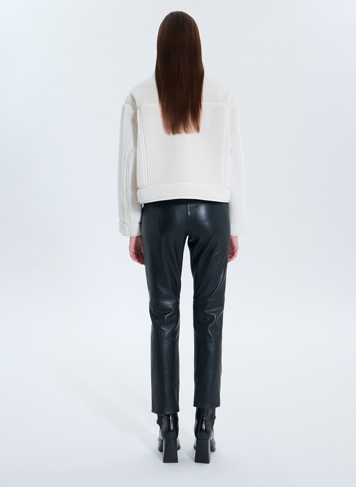 Short reversible oversized jacket ZAPA White