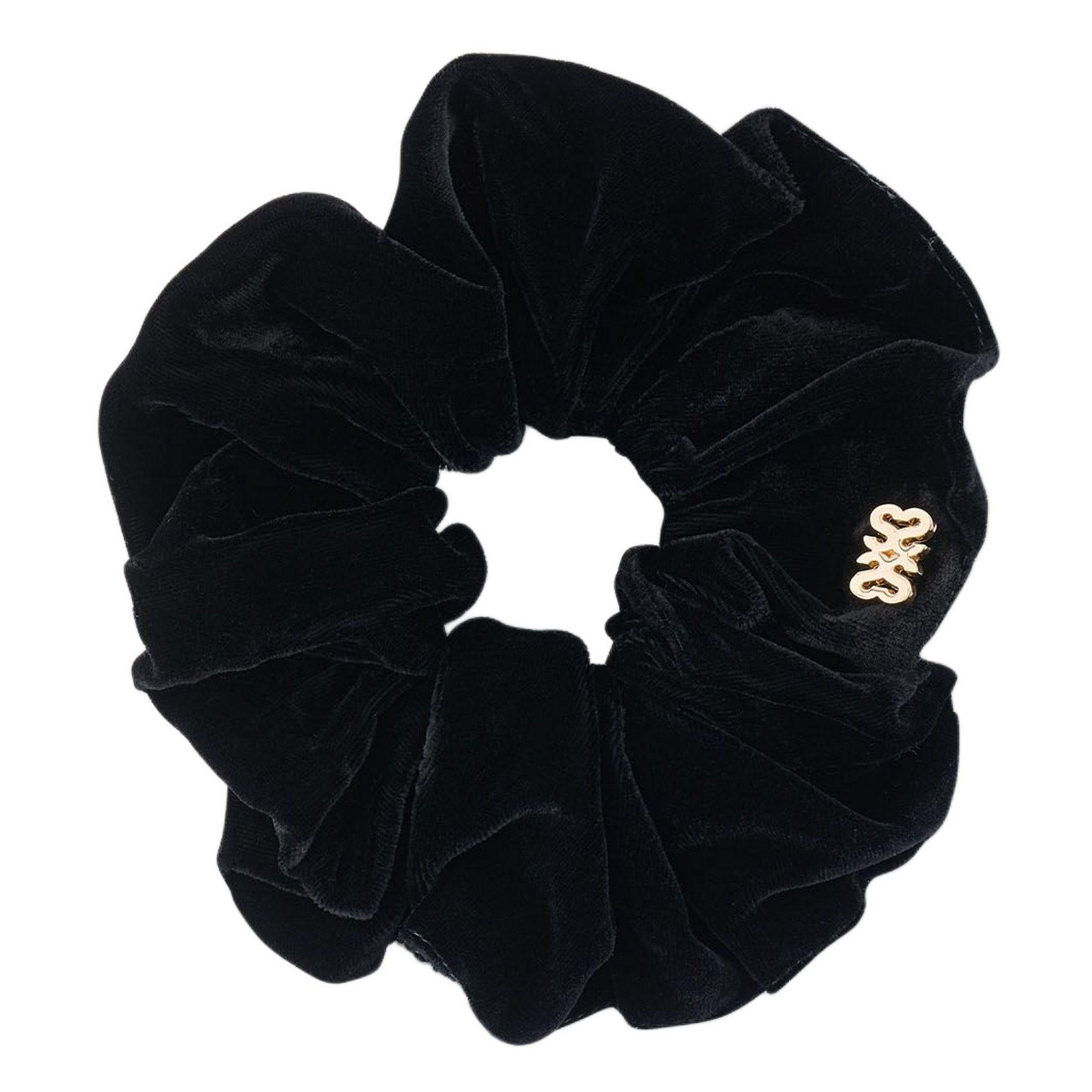 Chouchou en velours SANDRO Noir