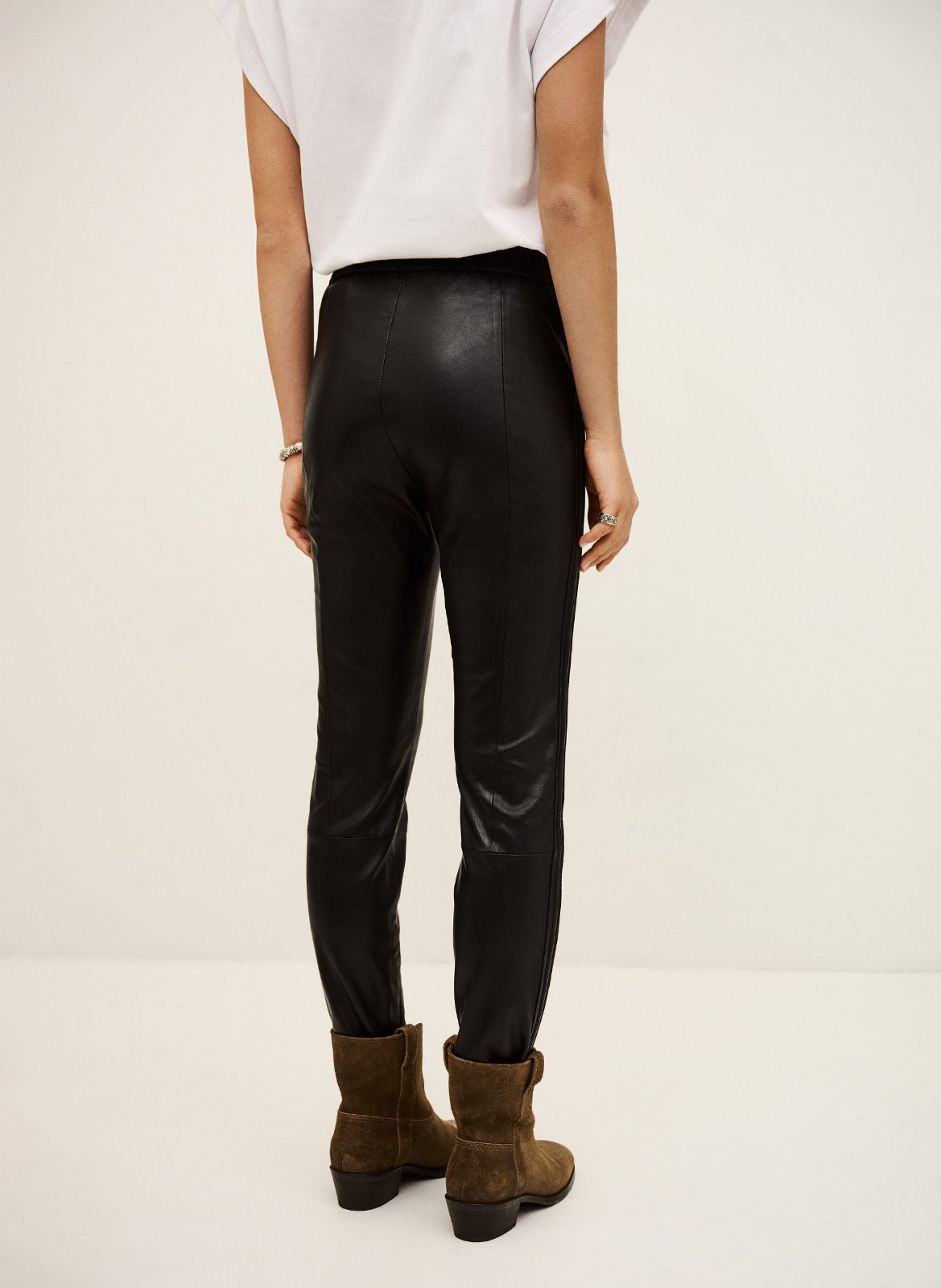 Slim leather pants BA&amp;SH Black