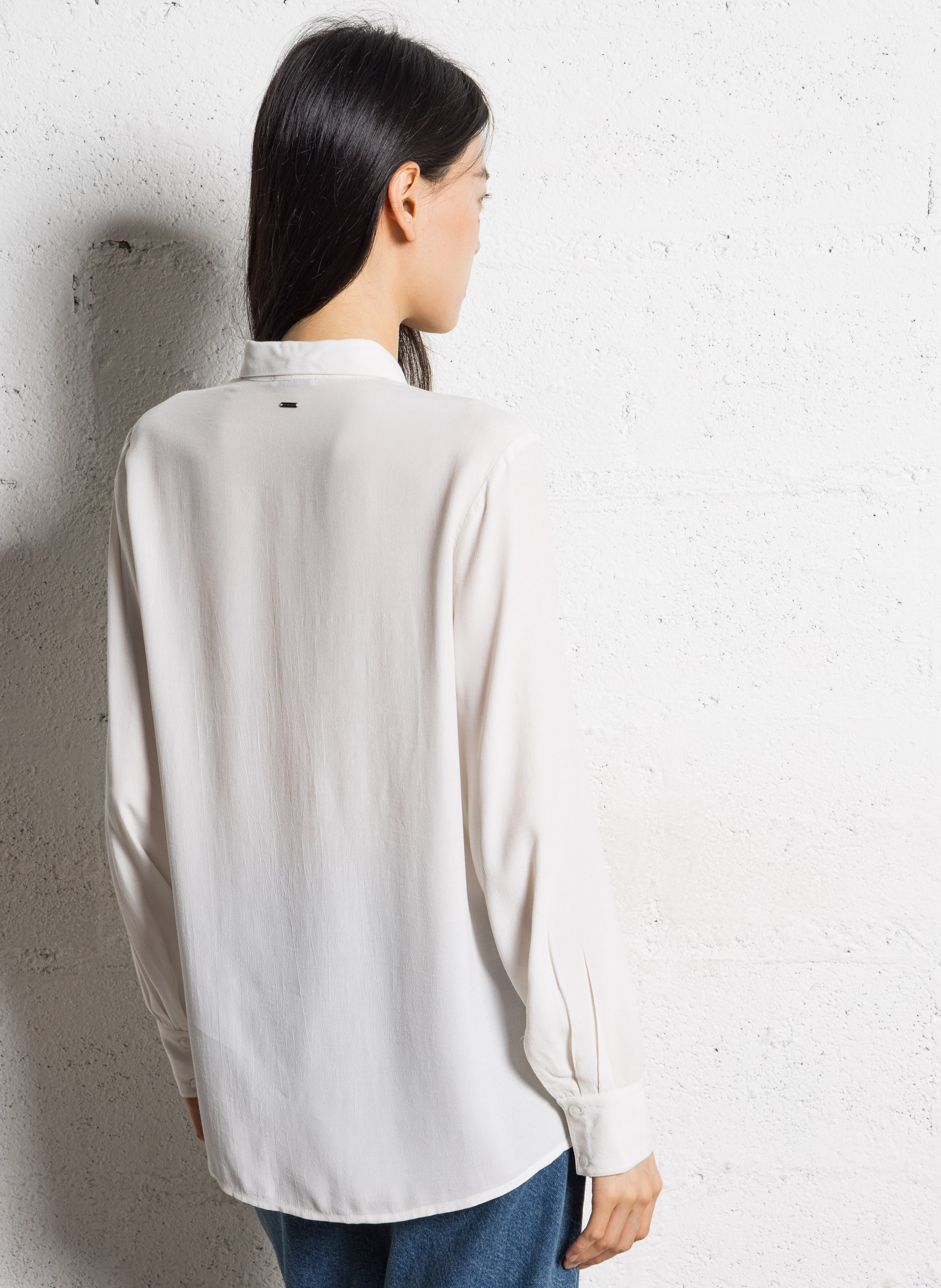 Straight shirt IKKS White