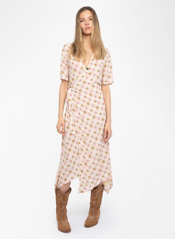 Printed asymmetric midi dress Yellow Zadig&Voltaire - Women | Place des Tendances Printed asymmetric midi dress Yellow Zadig&Voltaire - Women | Place des Tendances