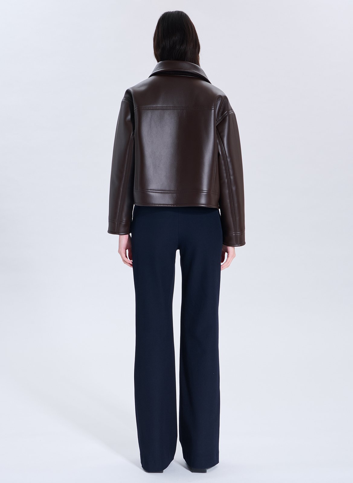 Kurze, wendbare Oversize-Jacke ZAPA Braun