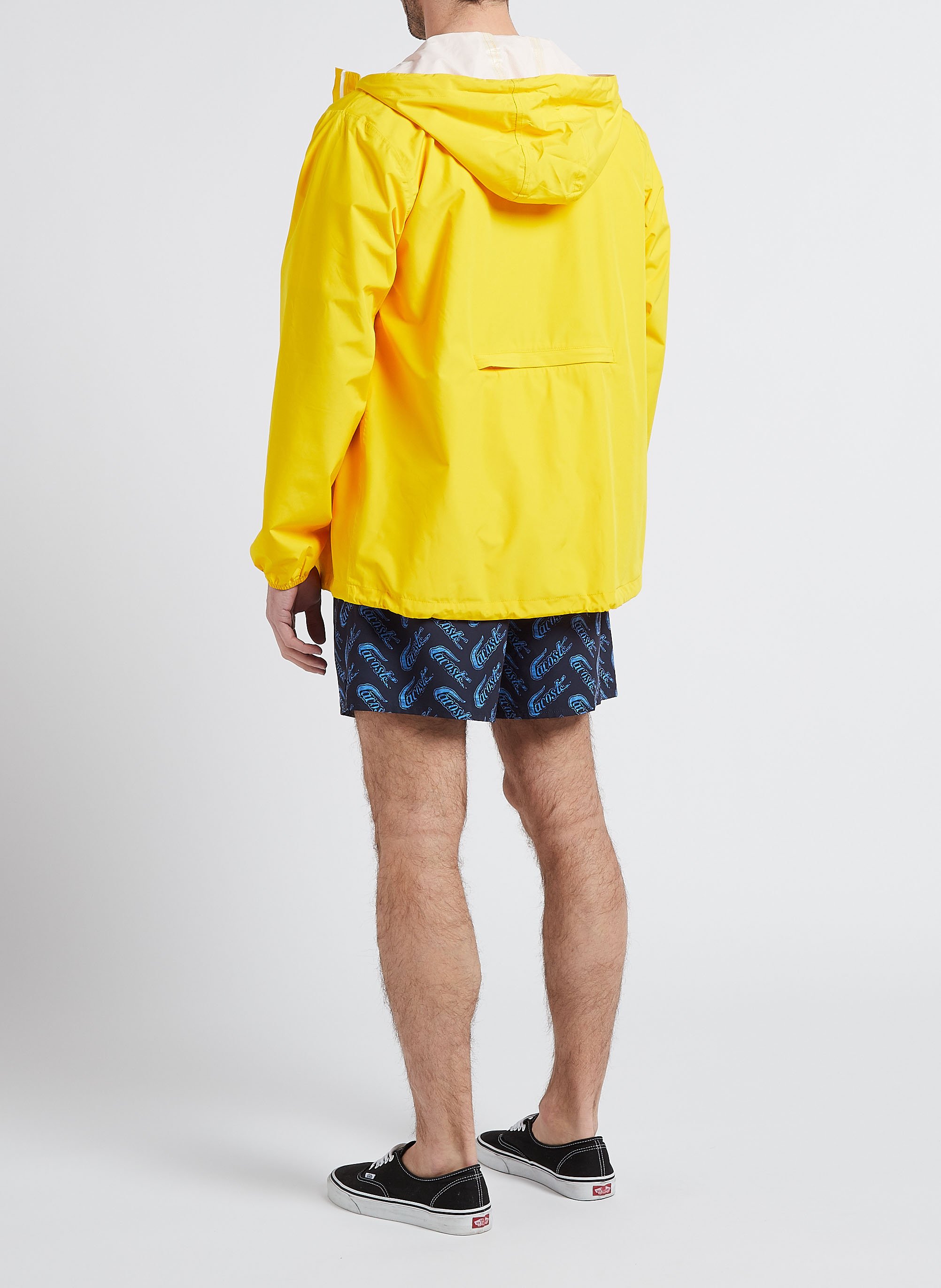 Korte regenjas met capuchon FLOTTE Geel