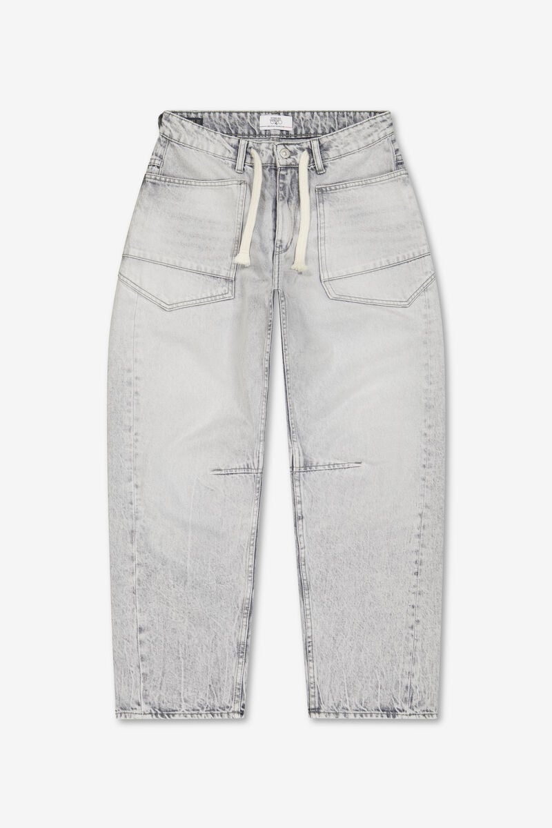 Loose jeans, wide leg, length 34 LE TEMPS DES CERISES Grey