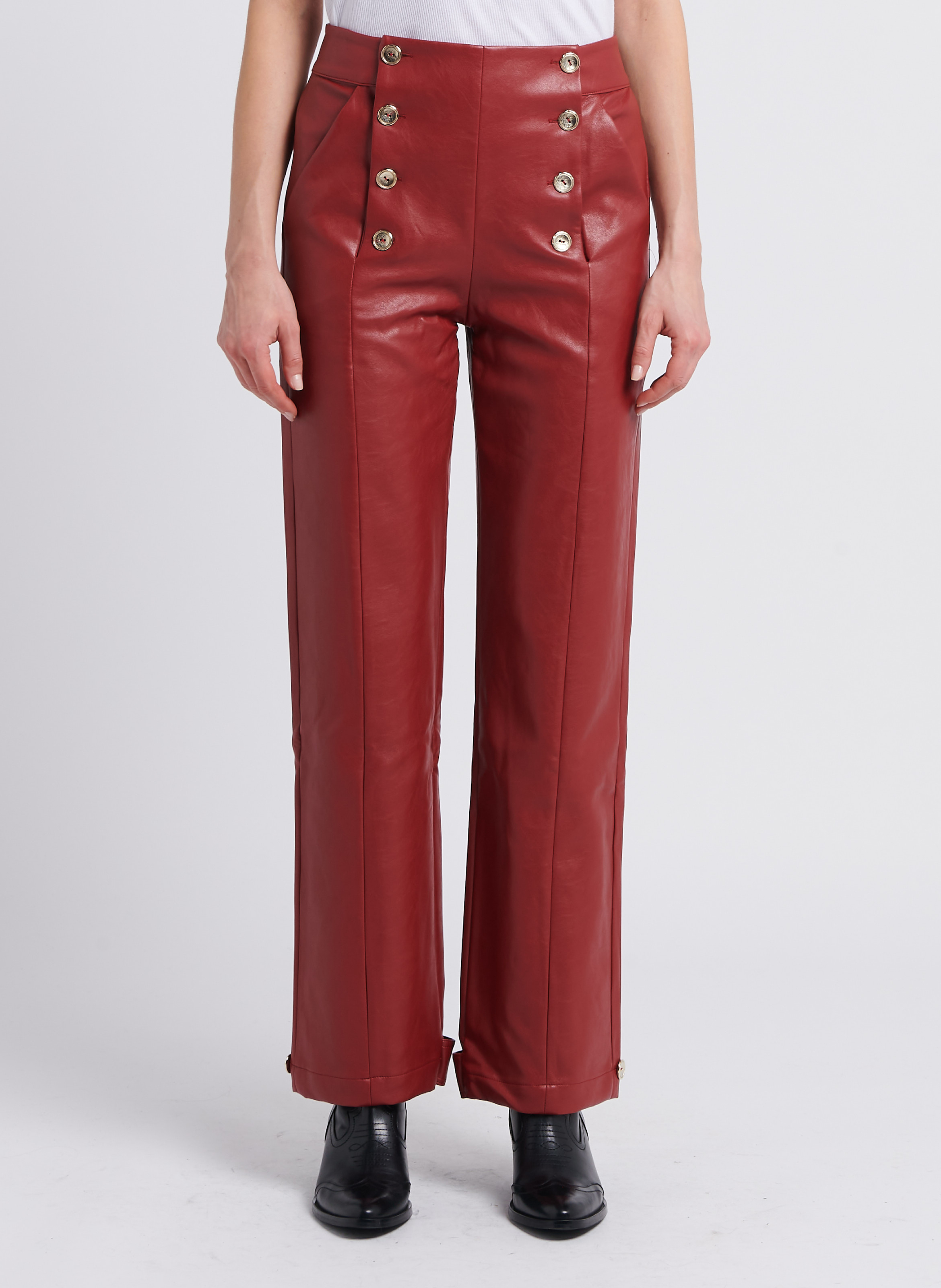 Pantalon large THE LABEL EDITION Rouge