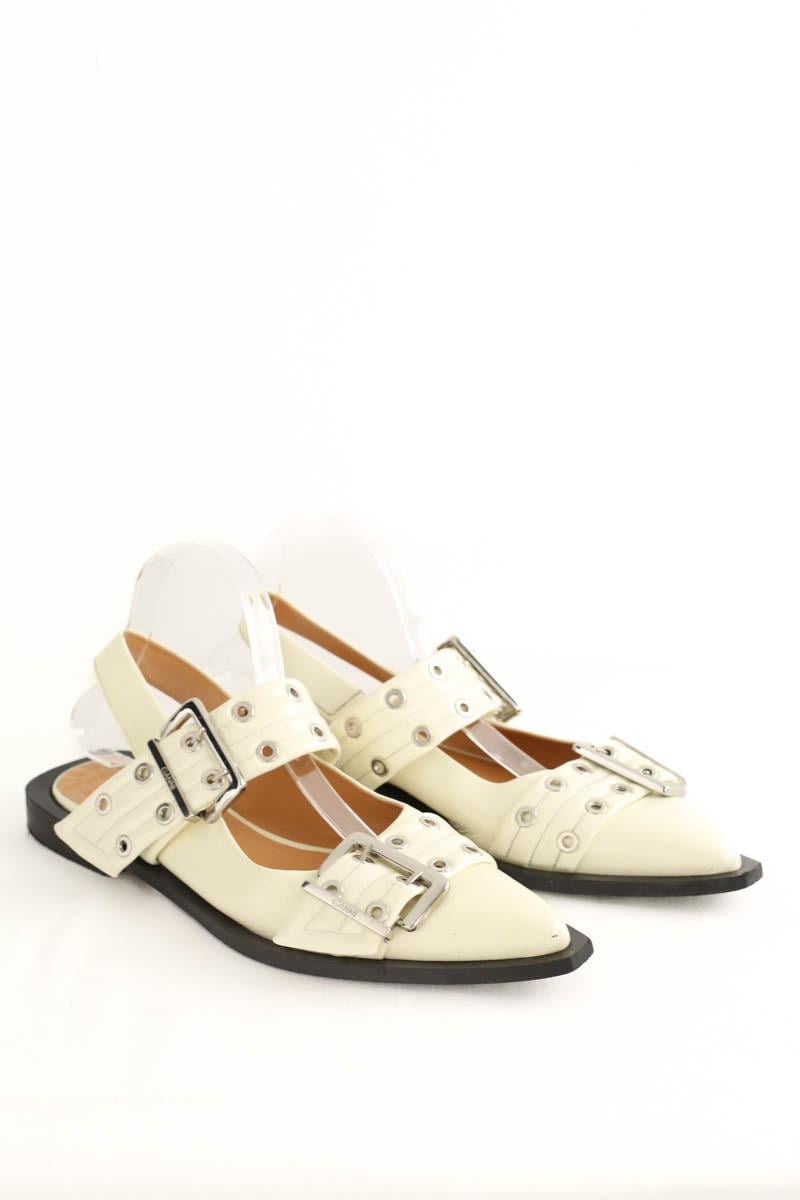 Ballet pumps GANNI - Seconde Main Beige