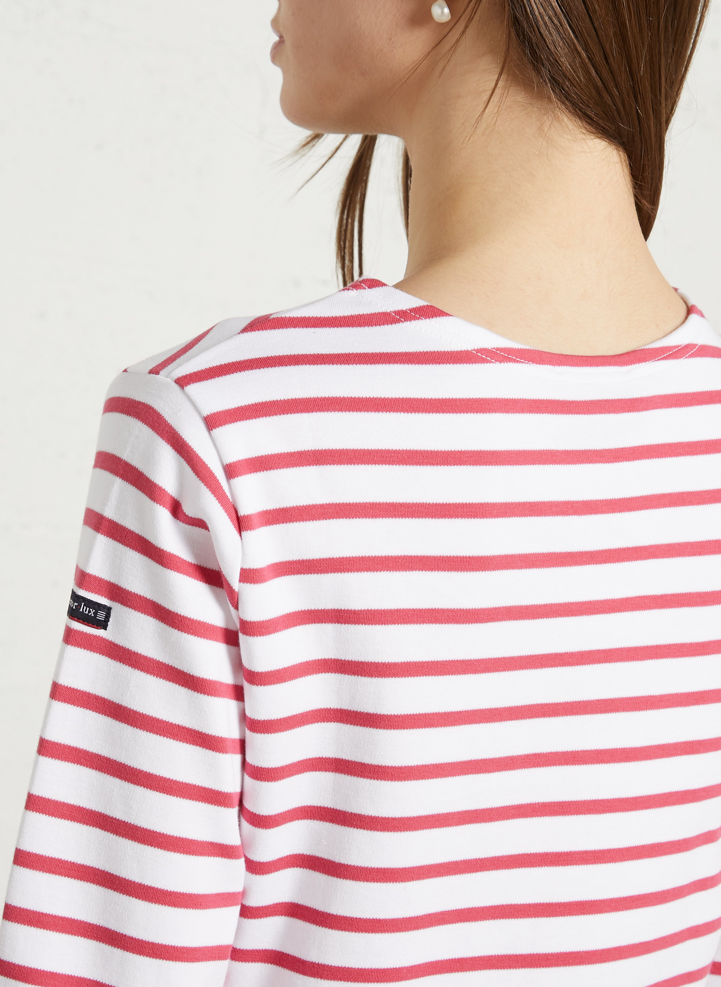 Matrosenshirt aus dicker Baumwolle mit U-Boot-Ausschnitt ARMOR LUX Weiss