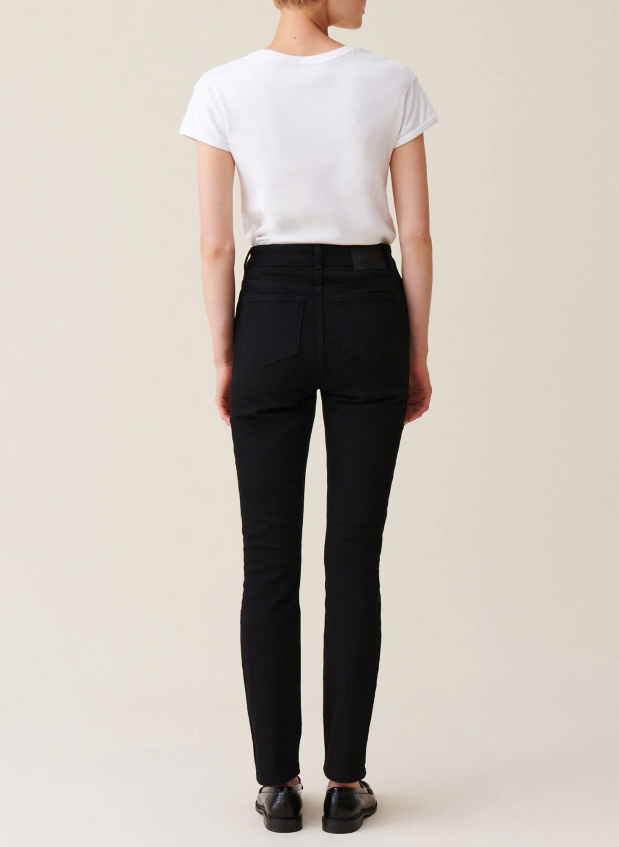 Jean droit en coton mélangé CLAUDIE PIERLOT Noir