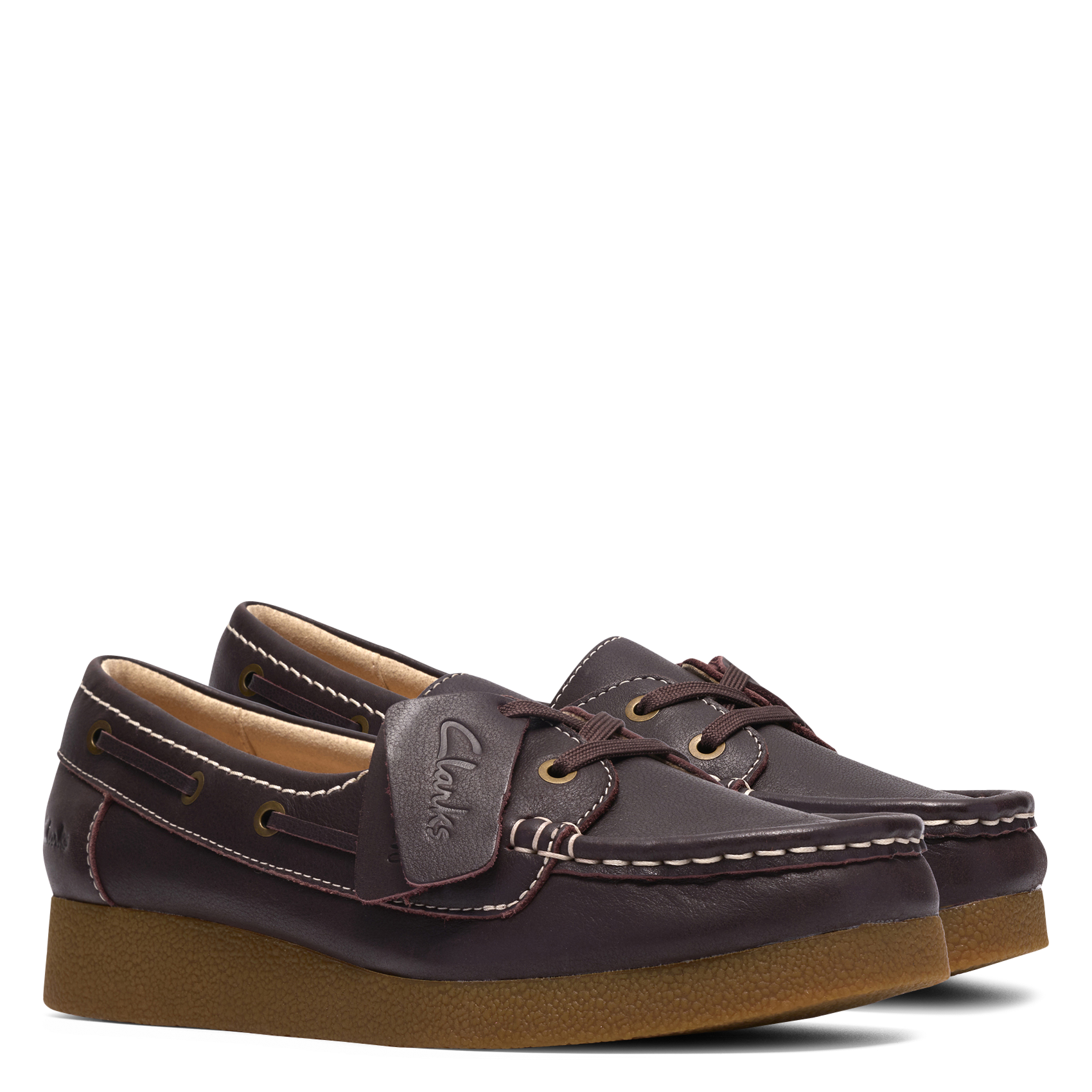 Mocassins en cuir CLARKS Marron
