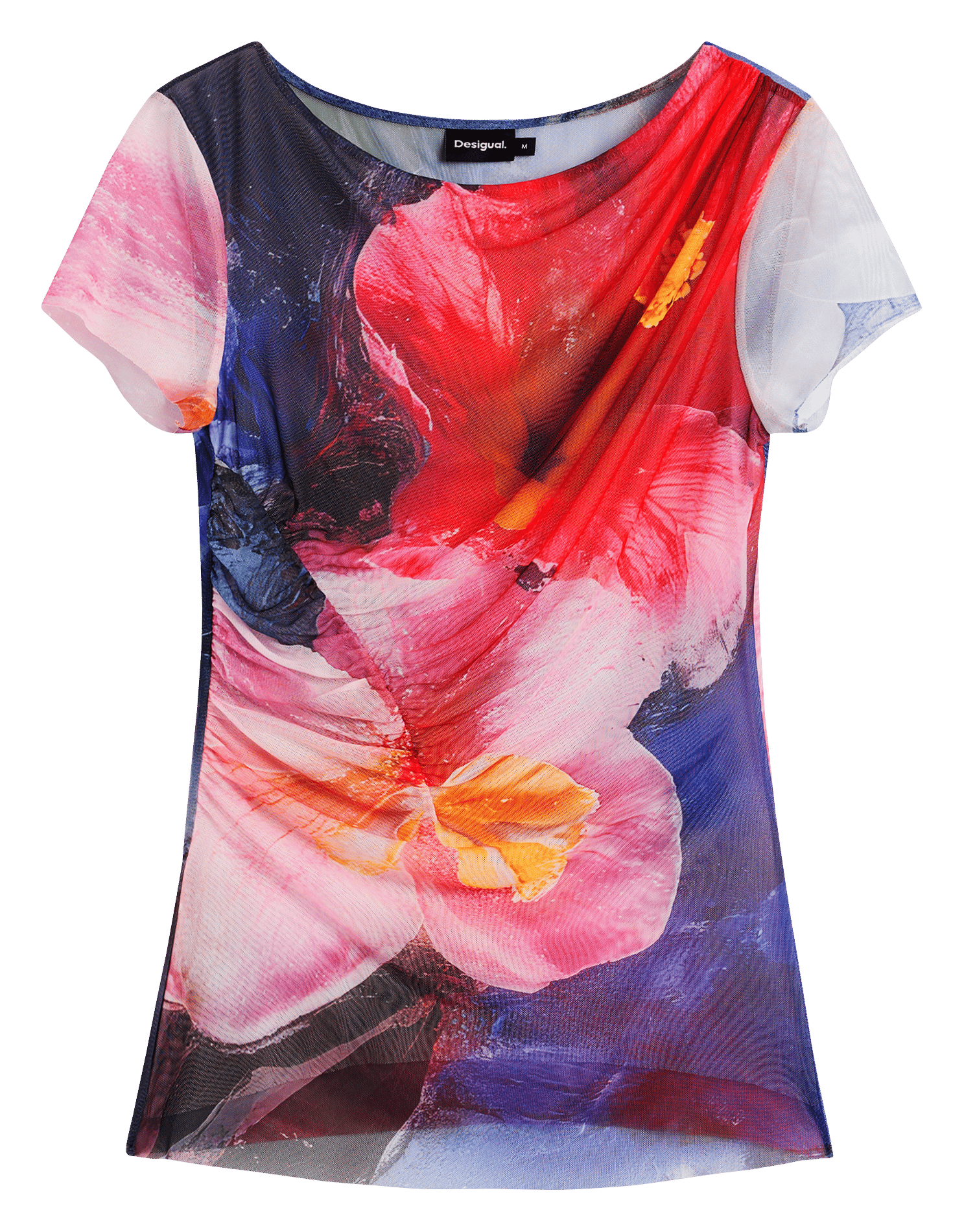 Fitted round neck t-shirt DESIGUAL Multicolored
