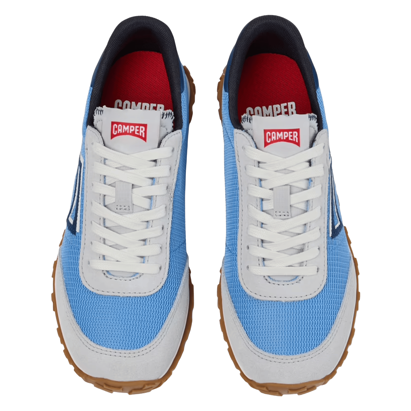 Baskets basses à lacets Bleu