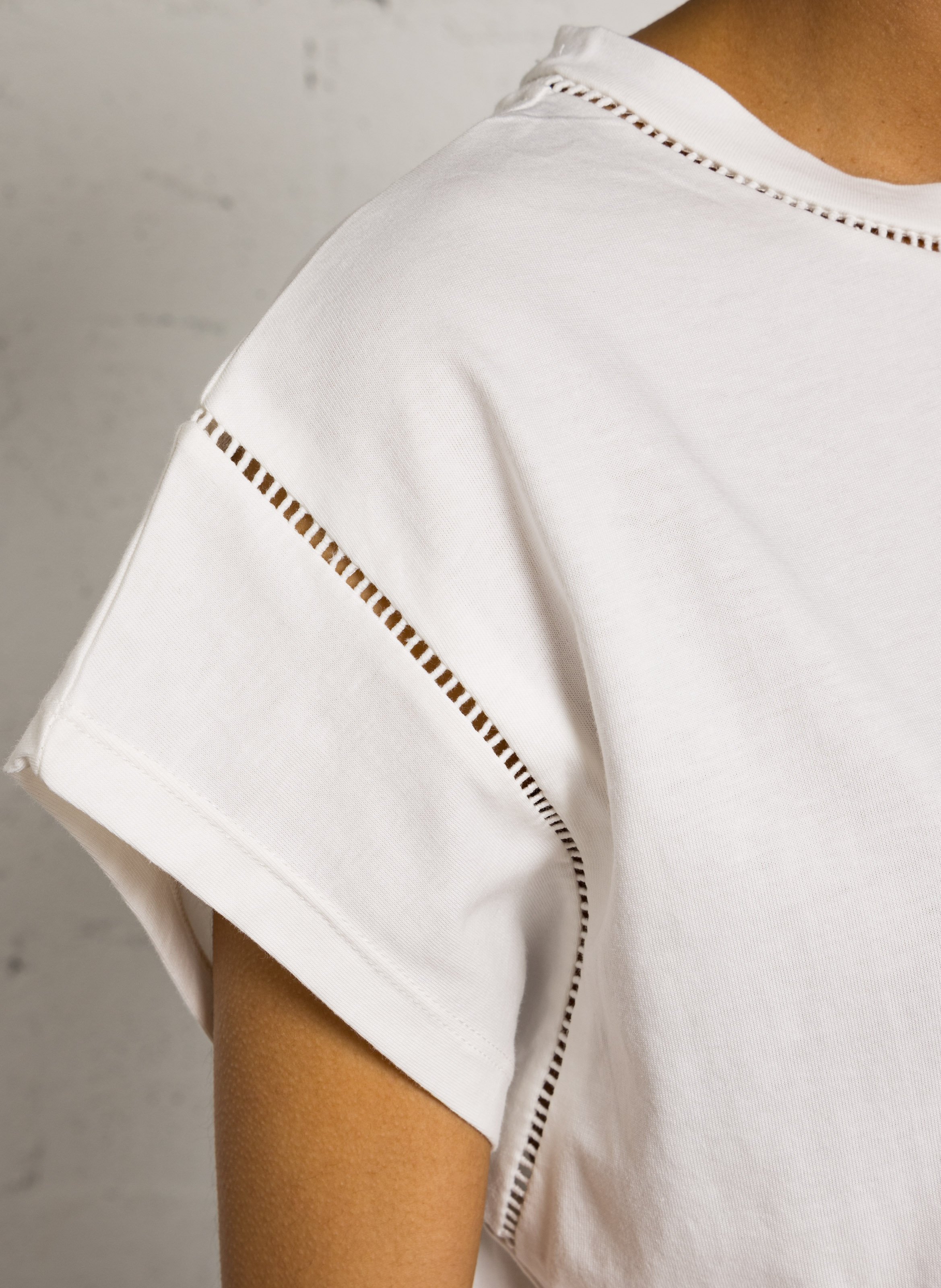 Top satiné col tunisien MAISON 123 Vert