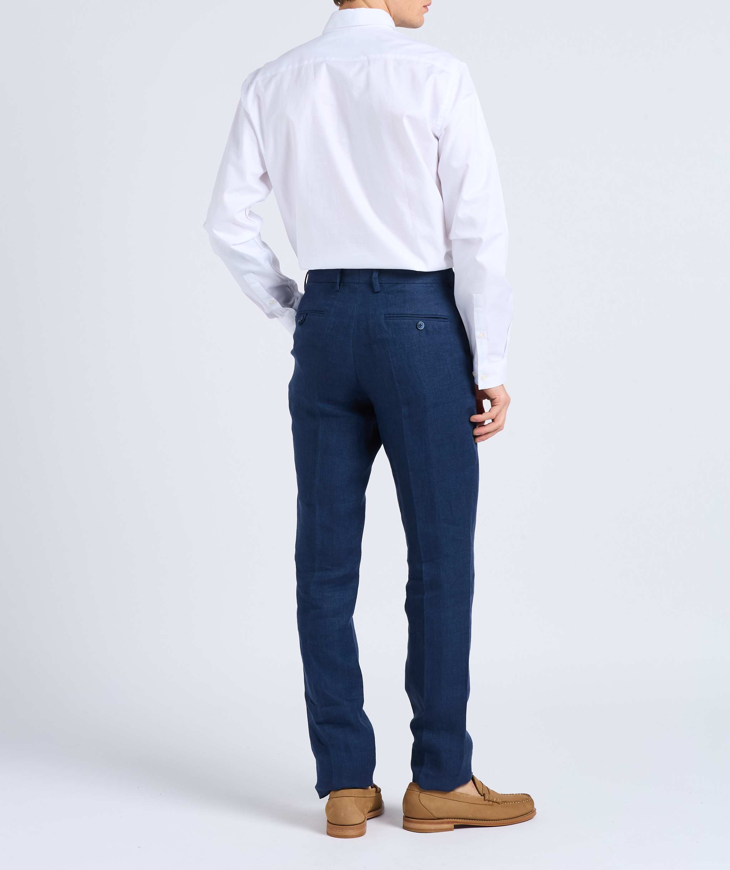 Slim-fit, katoenen overhemd met klassieke kraag AU PRINTEMPS PARIS Wit