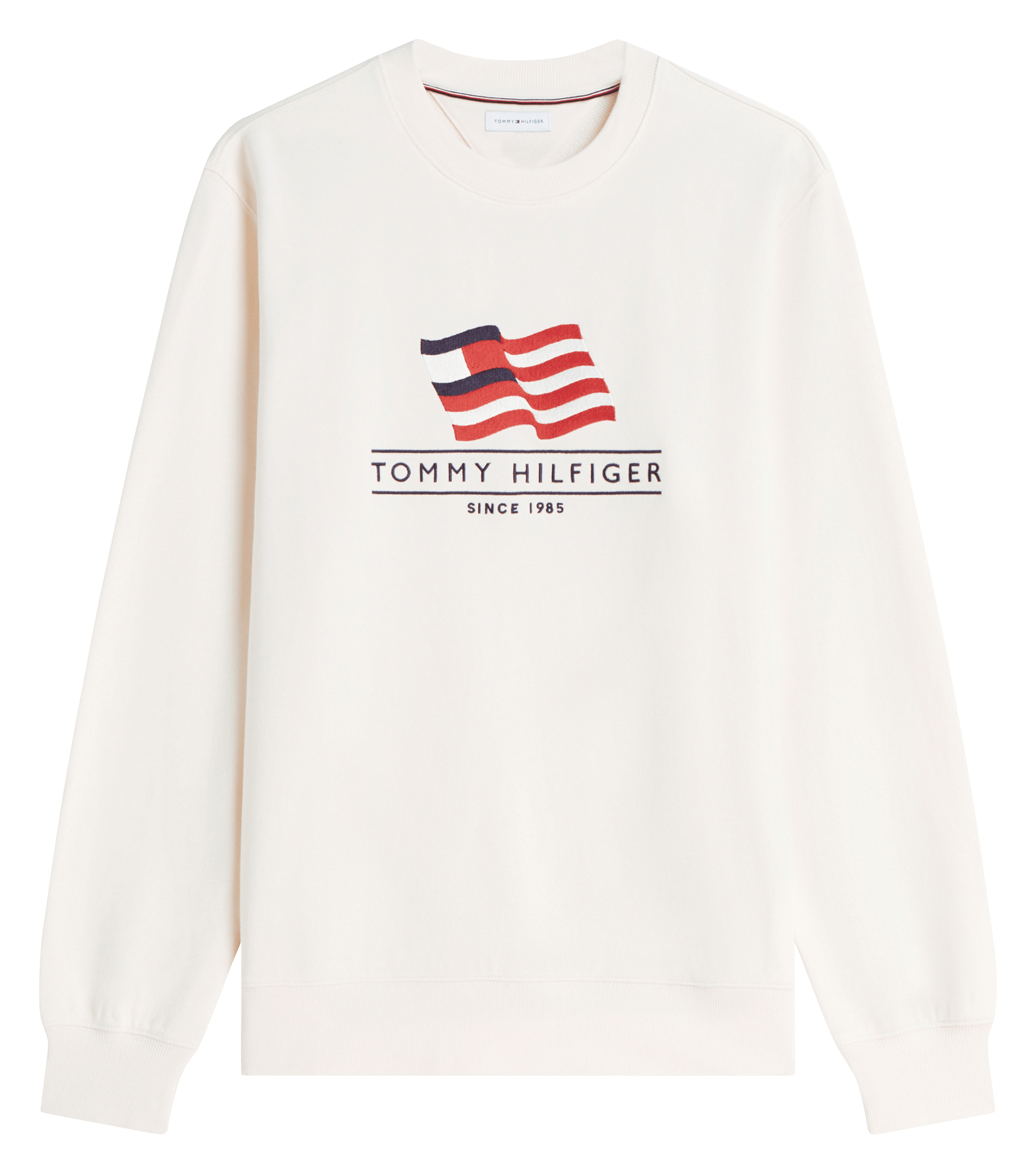 Bedruckter Rundhals-Sweater TOMMY HILFIGER Gelb
