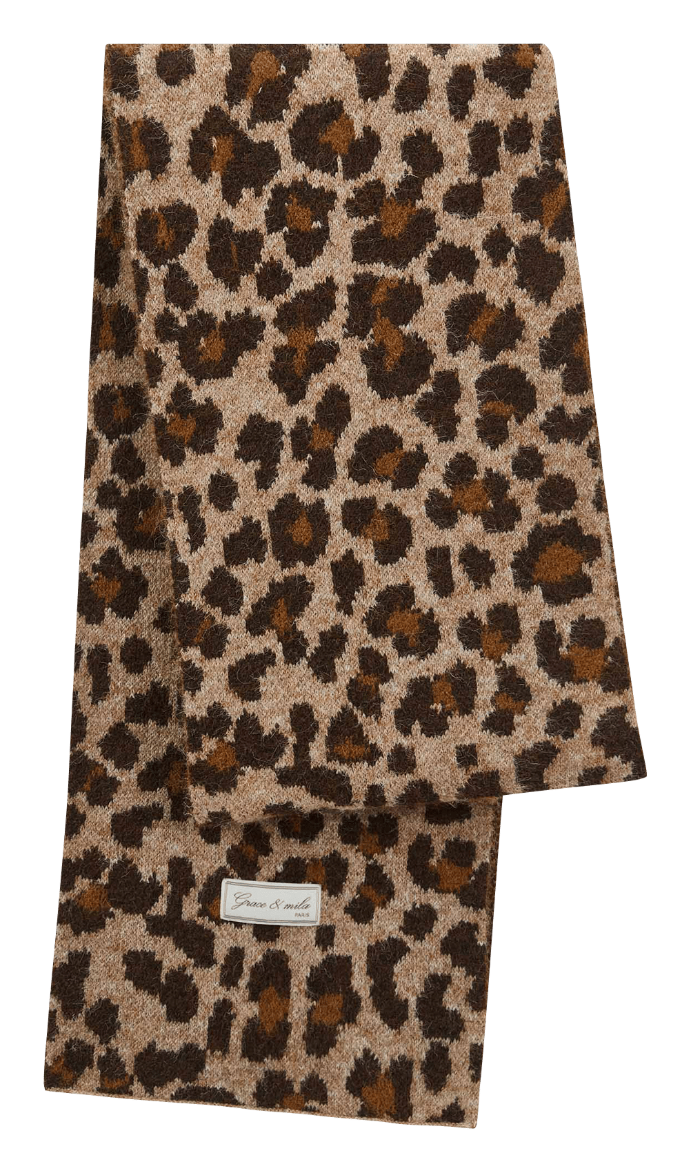 Schal mit Leopardenmuster GRACE ET MILA Braun