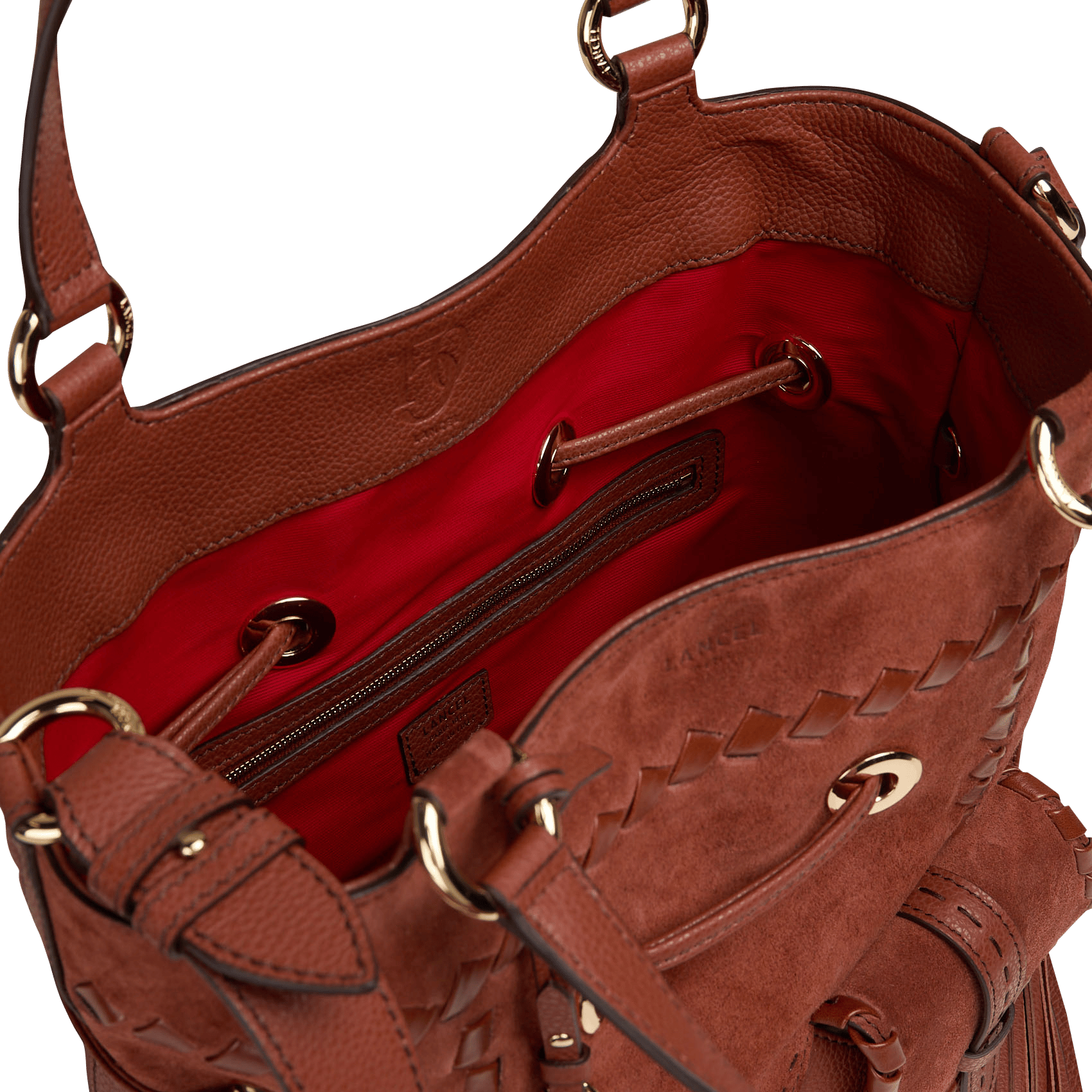 Suède buideltas LANCEL Oranje