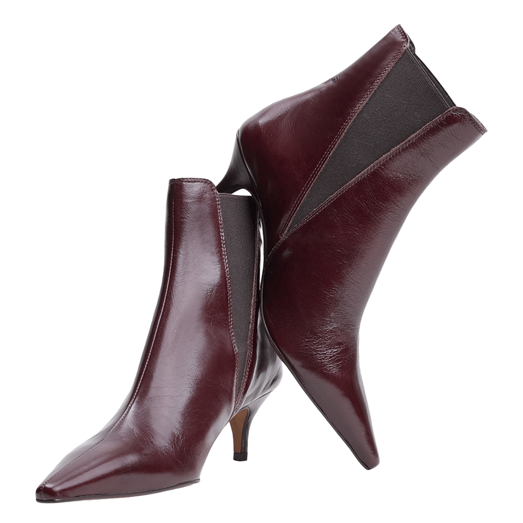 Leather mid-calf boots JONAK Brown
