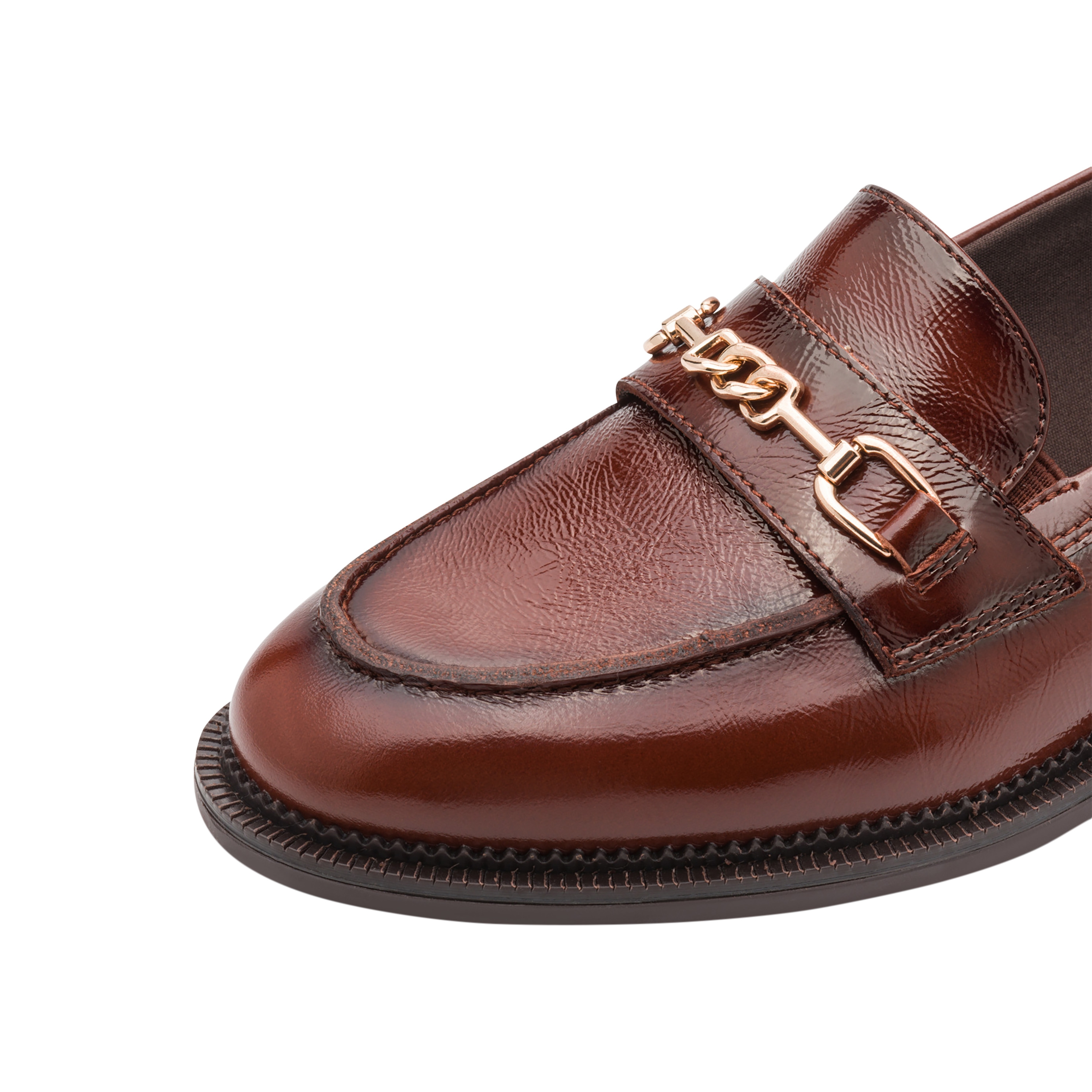 Leather moccasins | Brown TAMARIS Women