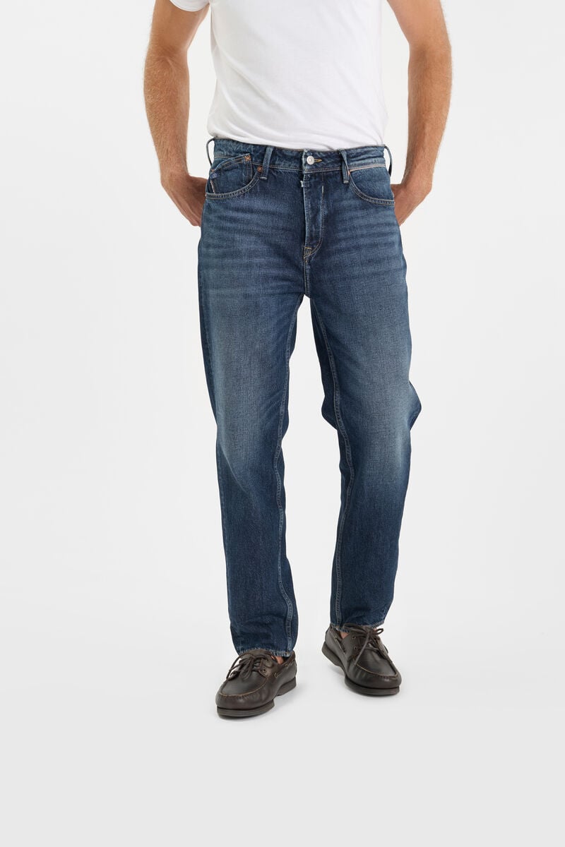 Loose-Fit Buttoned Jeans LE TEMPS DES CERISES Blue