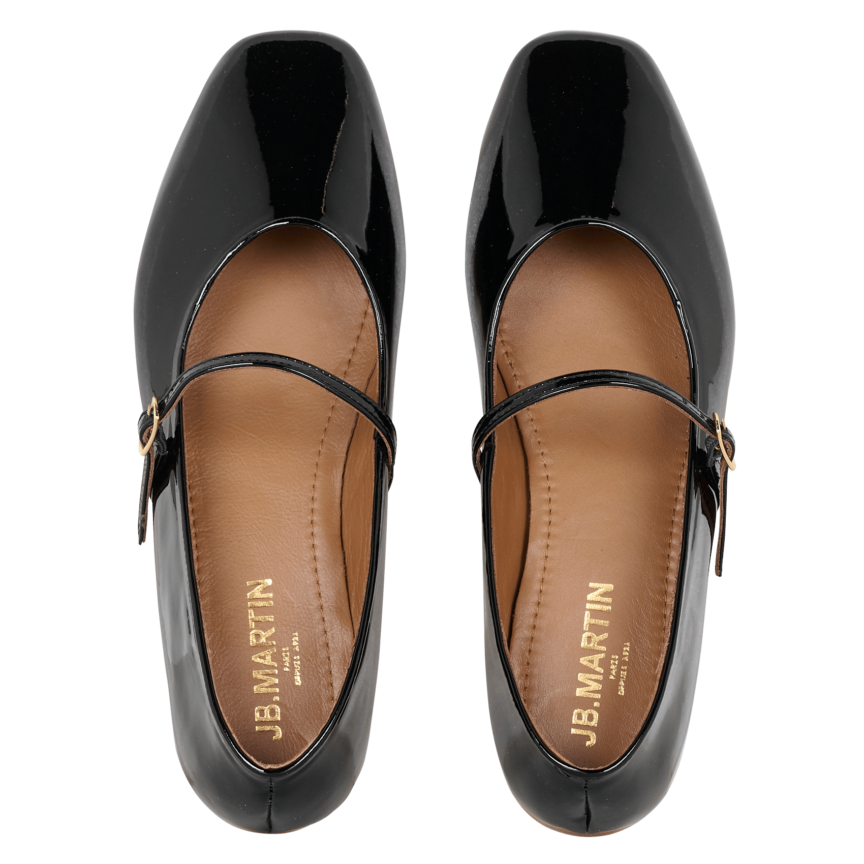 Ballerinas with leather straps JB MARTIN Black