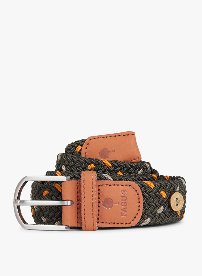 Ceinture Tress e Dark Green multicolor Faguo Homme Place des