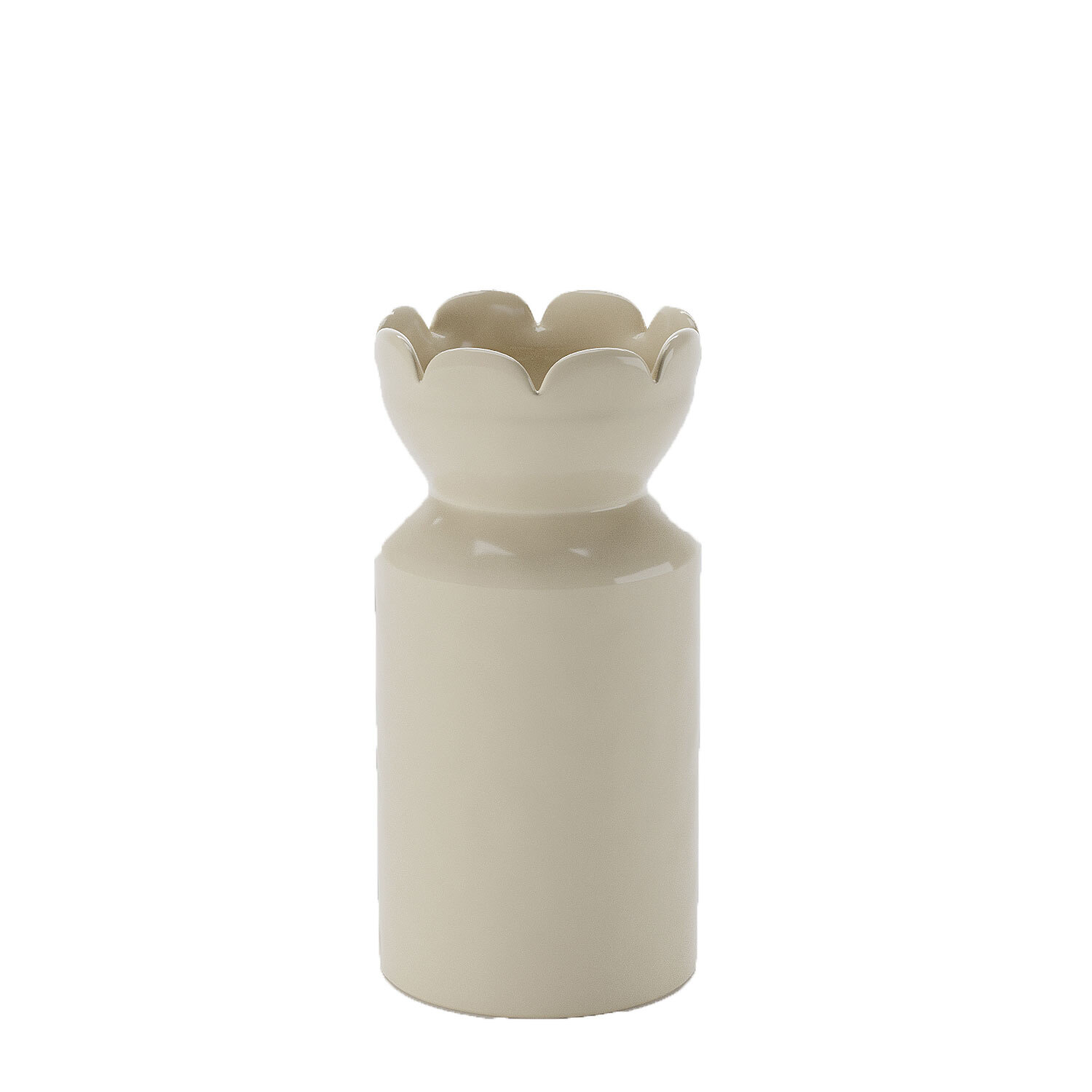 Large ceramic vase with tulip neck POTIRON PARIS Beige